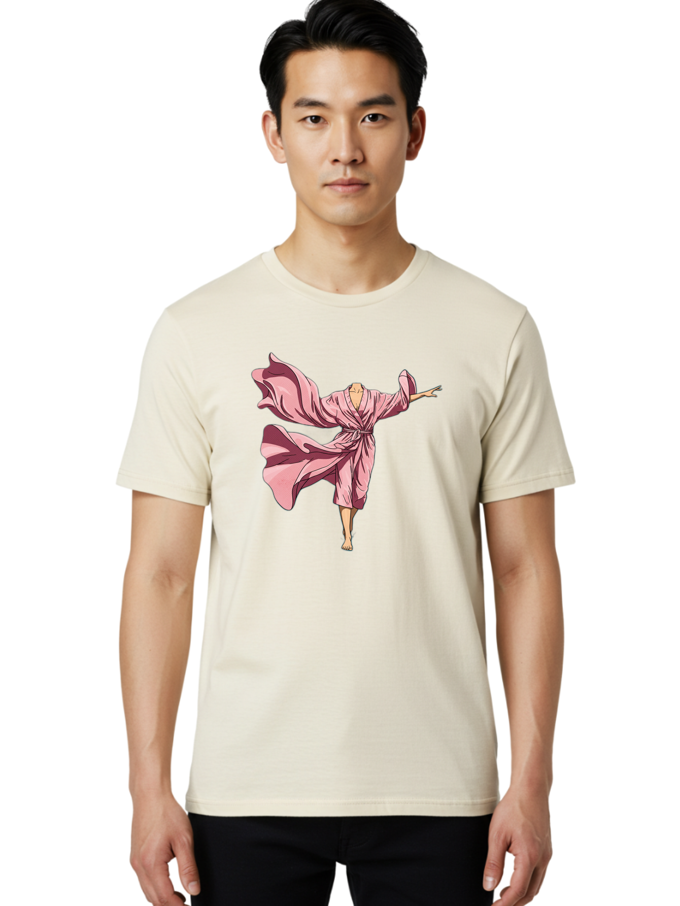 Woman-In-Flowing-Pink-Robe Men'S Graphic Tee, 100% Cotton, Comfortable Casual Summer Wear, Machine Washable, Vintage Camera, Old Camera, Antique Camera, Black Camera, Classic Photography, Photography Equipment, Nostalgic Device, Film Camera, Bah391 23