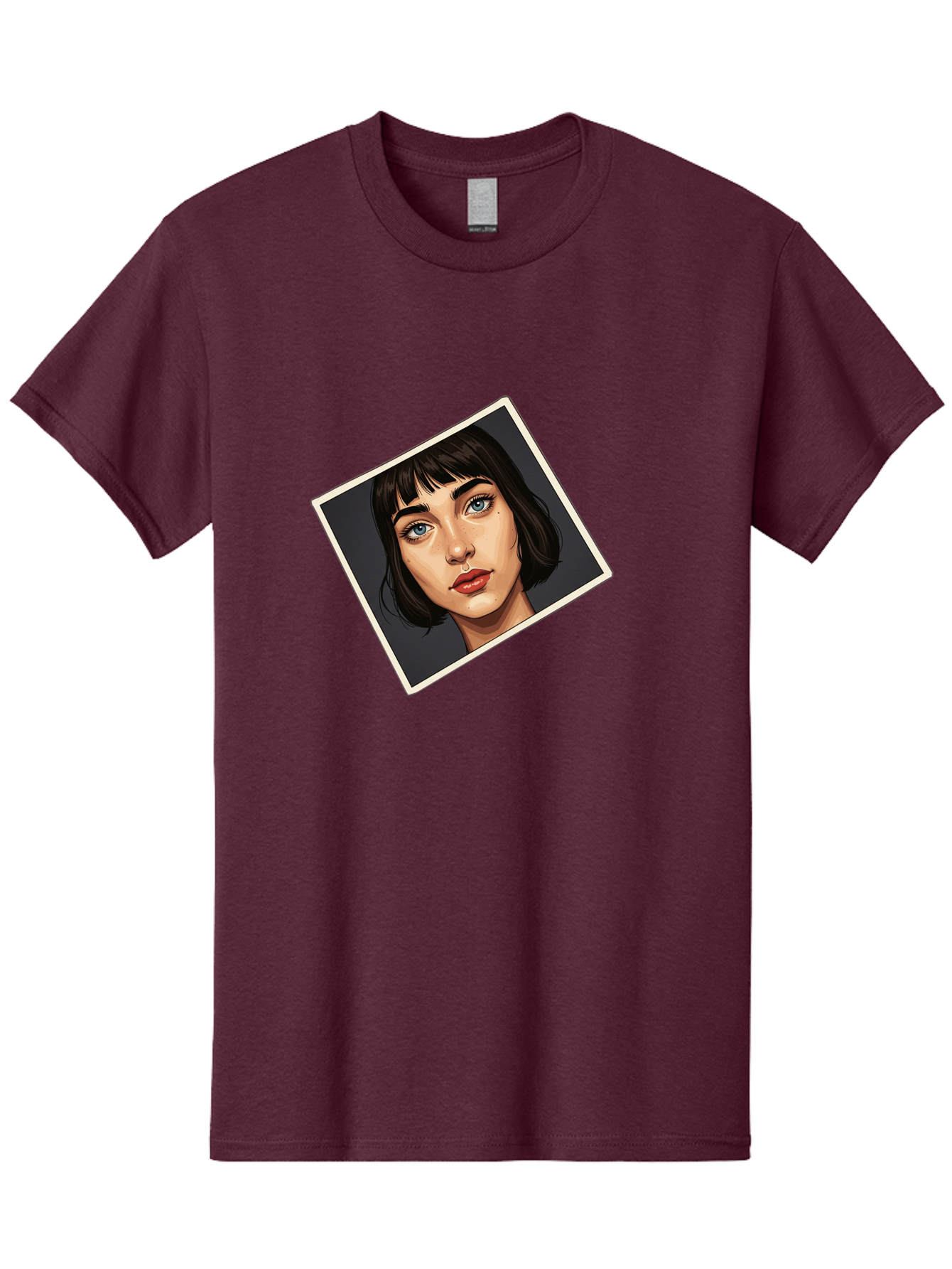 Woman-Portrait Men'S Graphic Tee, 100% Cotton, Comfortable Casual Summer Wear, Machine Washable, Vintage Camera, Old Camera, Antique Camera, Black Camera, Classic Photography, Photography Equipment, Nostalgic Device, Film Camera, Camera Art Bah394 14