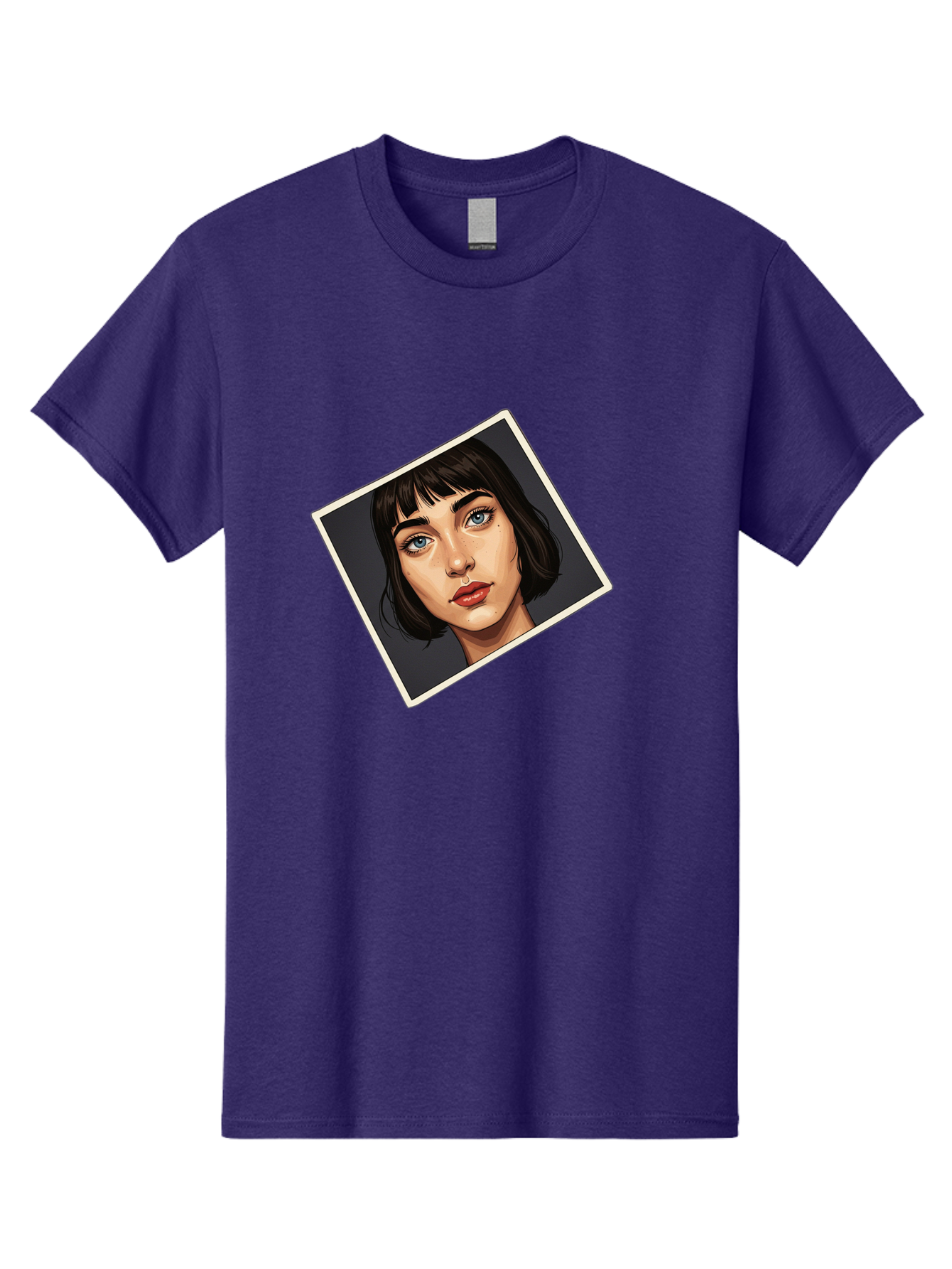 Woman-Portrait Men'S Graphic Tee, 100% Cotton, Comfortable Casual Summer Wear, Machine Washable, Vintage Camera, Old Camera, Antique Camera, Black Camera, Classic Photography, Photography Equipment, Nostalgic Device, Film Camera, Camera Art Bah394 15