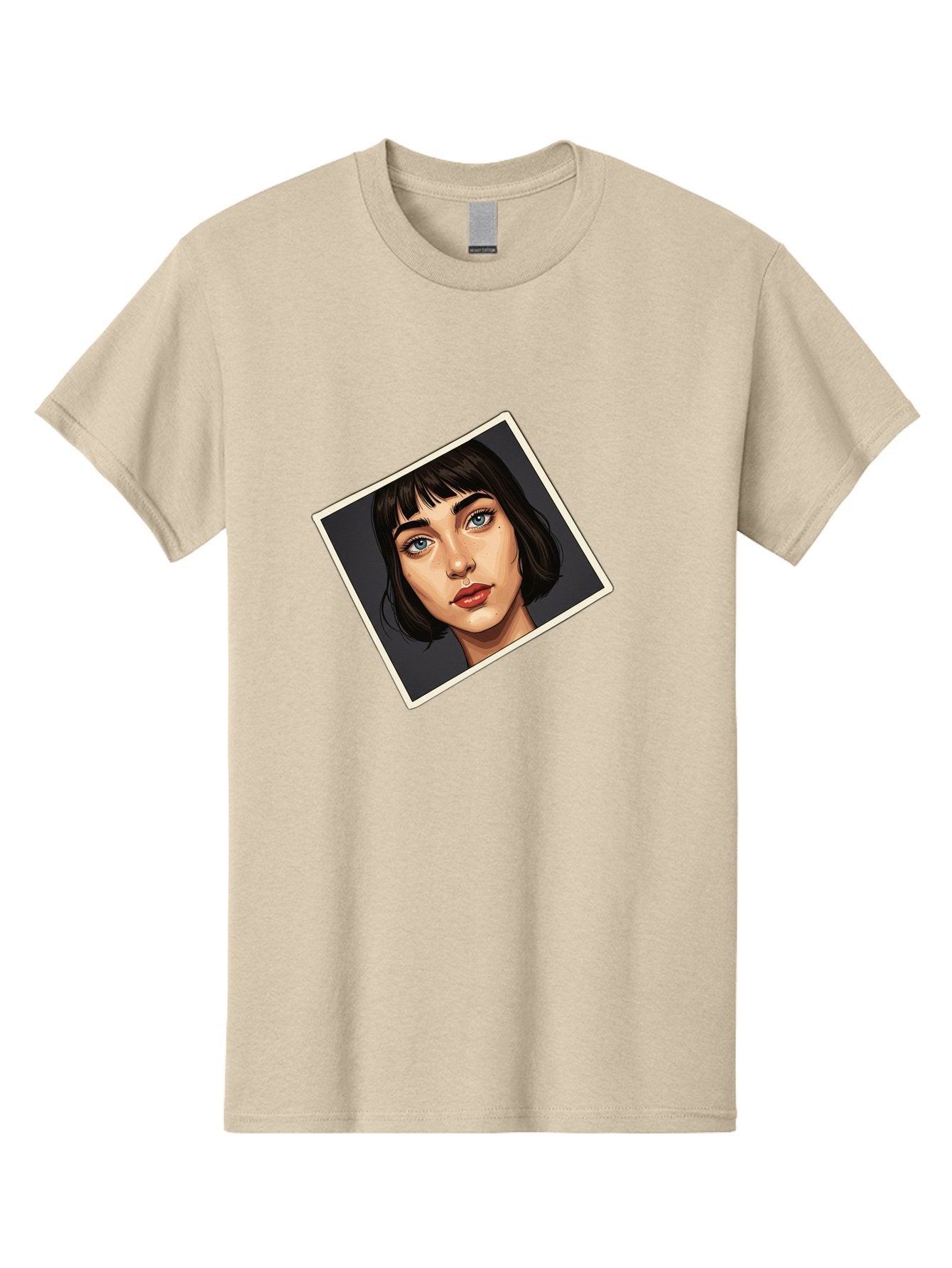 Woman-Portrait Men'S Graphic Tee, 100% Cotton, Comfortable Casual Summer Wear, Machine Washable, Vintage Camera, Old Camera, Antique Camera, Black Camera, Classic Photography, Photography Equipment, Nostalgic Device, Film Camera, Camera Art Bah394 12