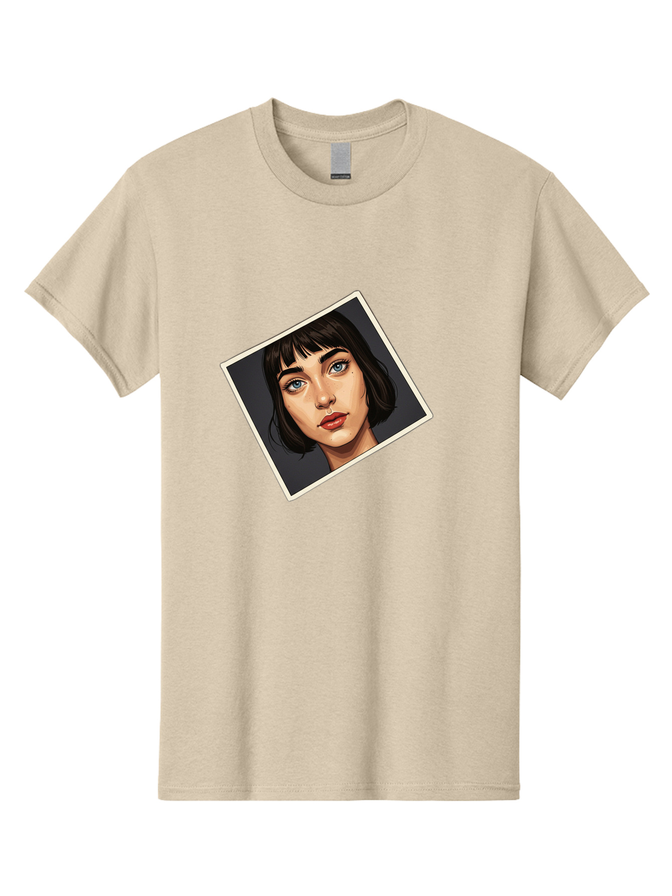 Woman-Portrait Men'S Graphic Tee, 100% Cotton, Comfortable Casual Summer Wear, Machine Washable, Vintage Camera, Old Camera, Antique Camera, Black Camera, Classic Photography, Photography Equipment, Nostalgic Device, Film Camera, Camera Art Bah394 3