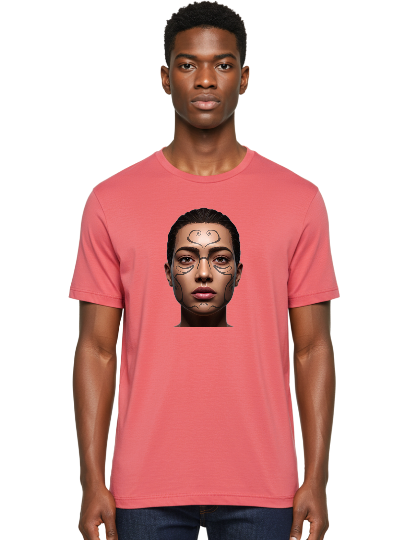 Woman-With-Tribal-Face-Paint Men'S Graphic Tee, 100% Cotton, Comfortable Casual Summer Wear, Machine Washable, Vintage Camera, Old Camera, Antique Camera, Black Camera, Classic Photography, Photography Equipment, Nostalgic Device, Film Camera, Bah396 27