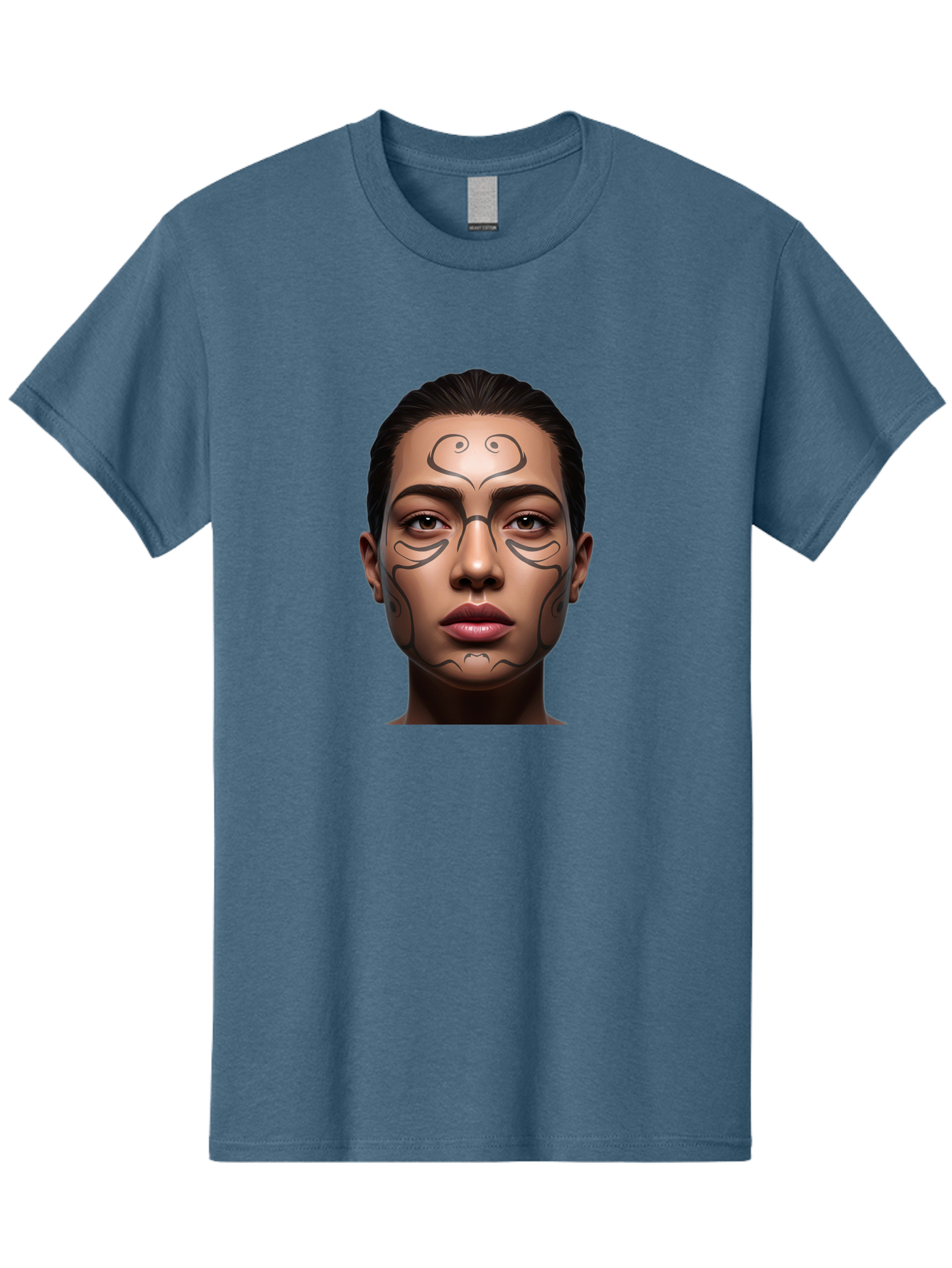 Woman-With-Tribal-Face-Paint Men'S Graphic Tee, 100% Cotton, Comfortable Casual Summer Wear, Machine Washable, Vintage Camera, Old Camera, Antique Camera, Black Camera, Classic Photography, Photography Equipment, Nostalgic Device, Film Camera, Bah396 6