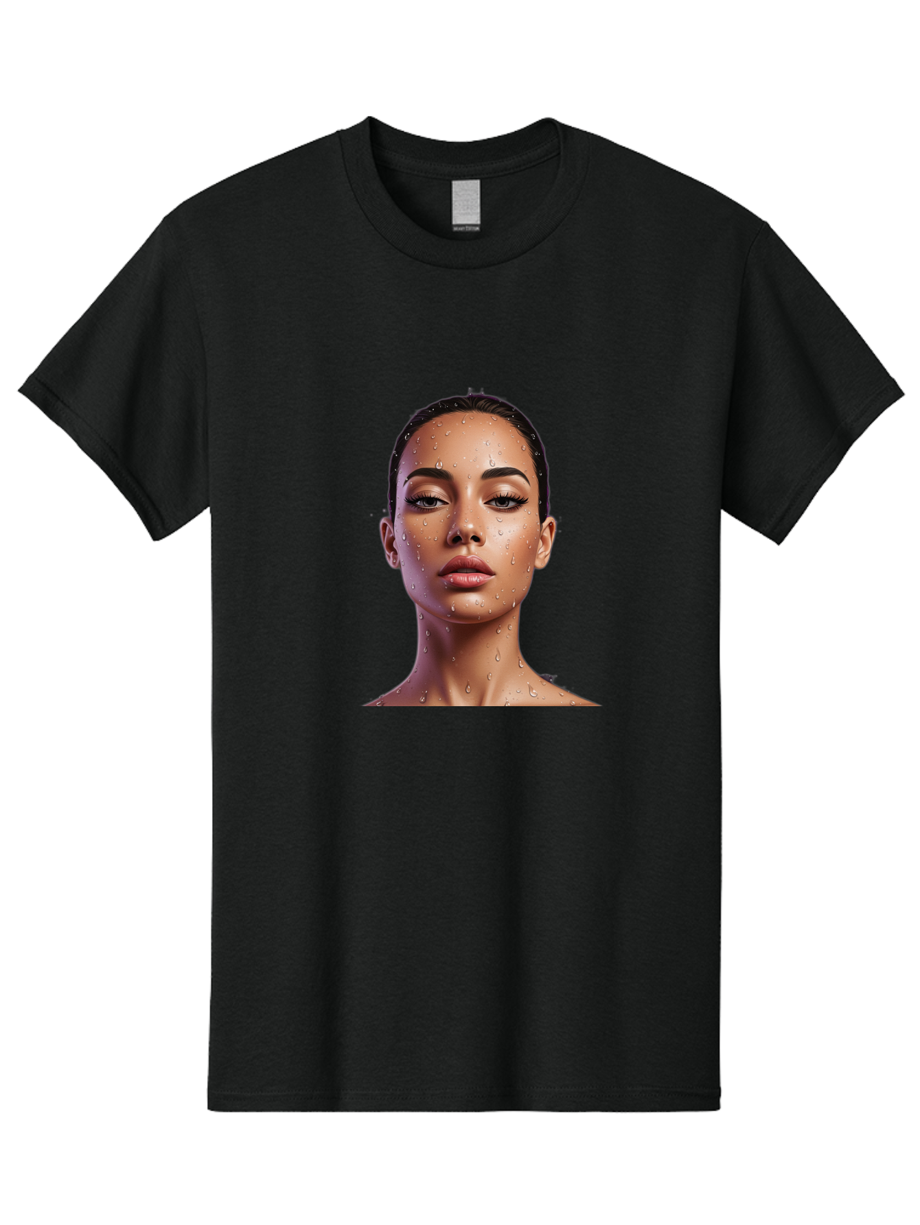 Woman-With-Water-Droplets Men'S Graphic Tee, 100% Cotton, Comfortable Casual Summer Wear, Machine Washable, Vintage Camera, Old Camera, Antique Camera, Black Camera, Classic Photography, Photography Equipment, Nostalgic Device, Film Camera, Bah397 10