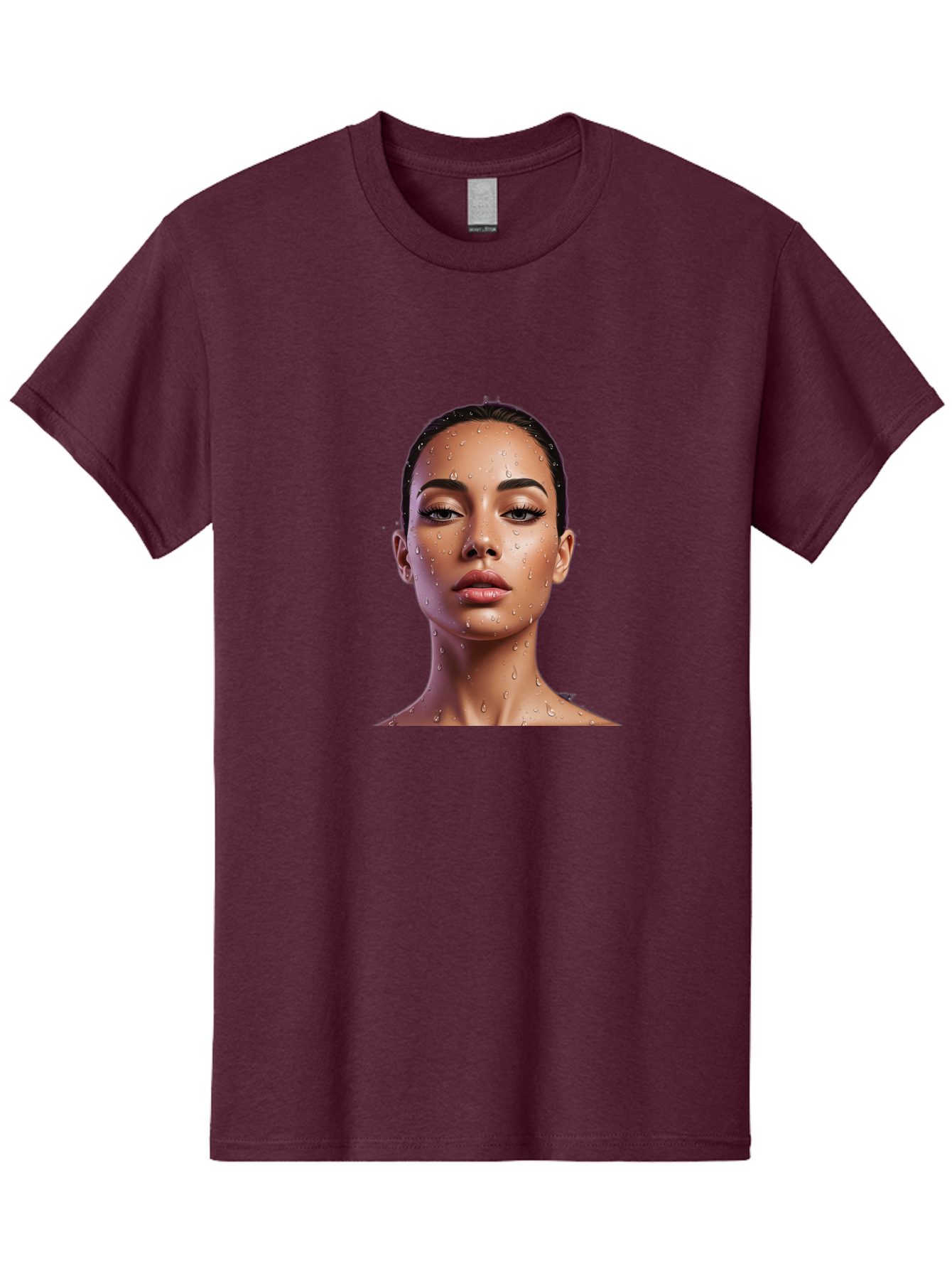 Woman-With-Water-Droplets Men'S Graphic Tee, 100% Cotton, Comfortable Casual Summer Wear, Machine Washable, Vintage Camera, Old Camera, Antique Camera, Black Camera, Classic Photography, Photography Equipment, Nostalgic Device, Film Camera, Bah397 5