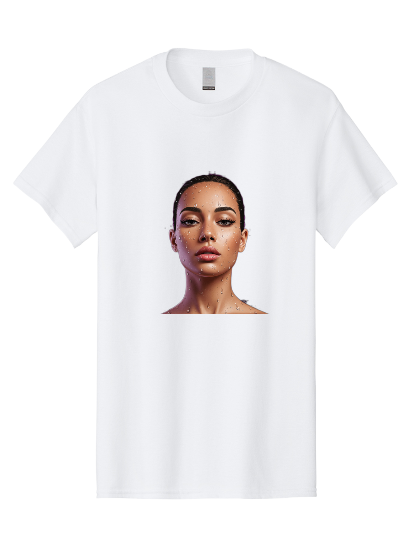 Woman-With-Water-Droplets Men'S Graphic Tee, 100% Cotton, Comfortable Casual Summer Wear, Machine Washable, Vintage Camera, Old Camera, Antique Camera, Black Camera, Classic Photography, Photography Equipment, Nostalgic Device, Film Camera, Bah397 6