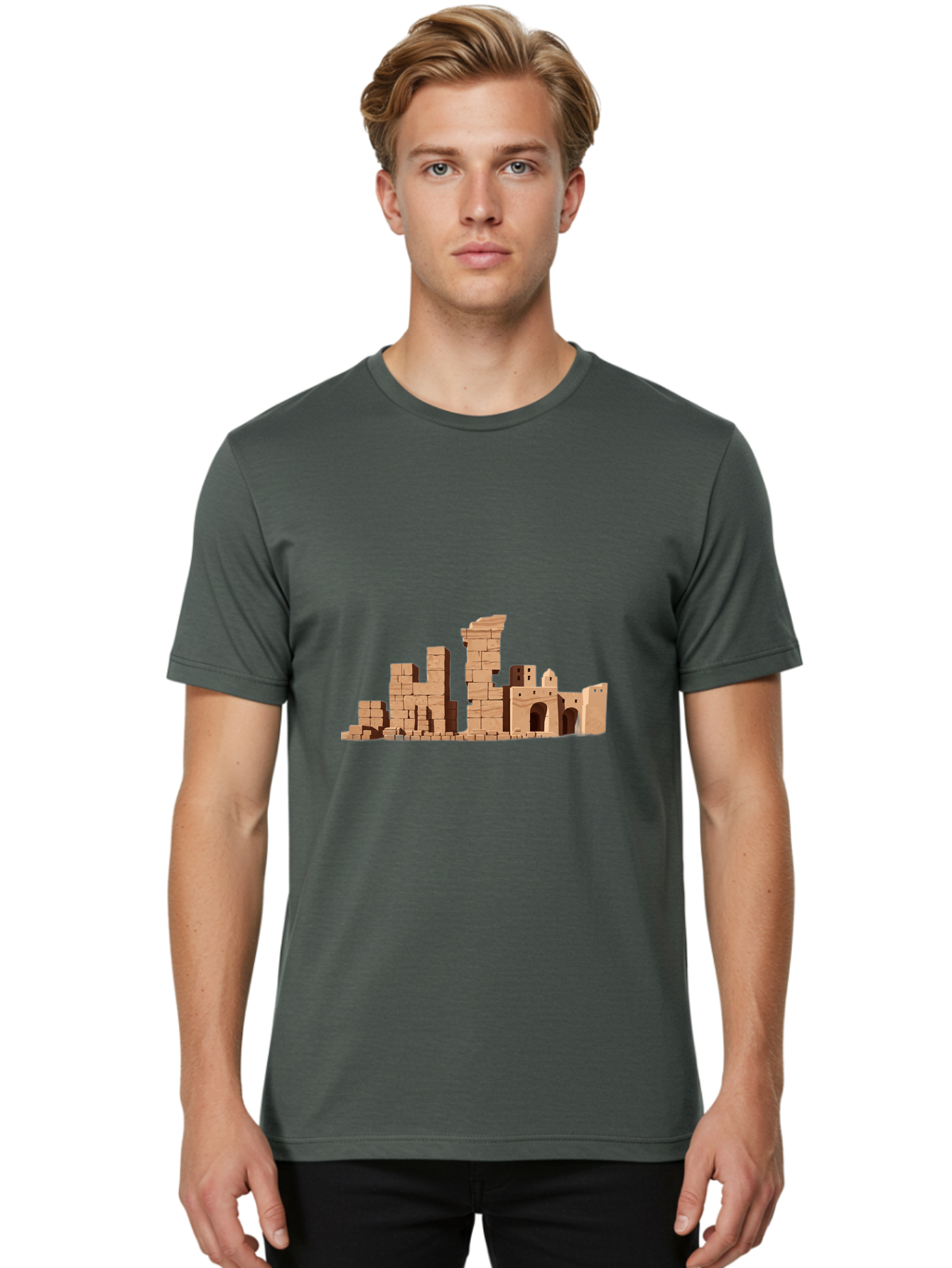 Wooden-Building-Blocks Men'S Graphic Tee, 100% Cotton, Comfortable Casual Summer Wear, Machine Washable, Vintage Camera, Old Camera, Antique Camera, Black Camera, Classic Photography, Photography Equipment, Nostalgic Device, Film Camera, Bah398 19