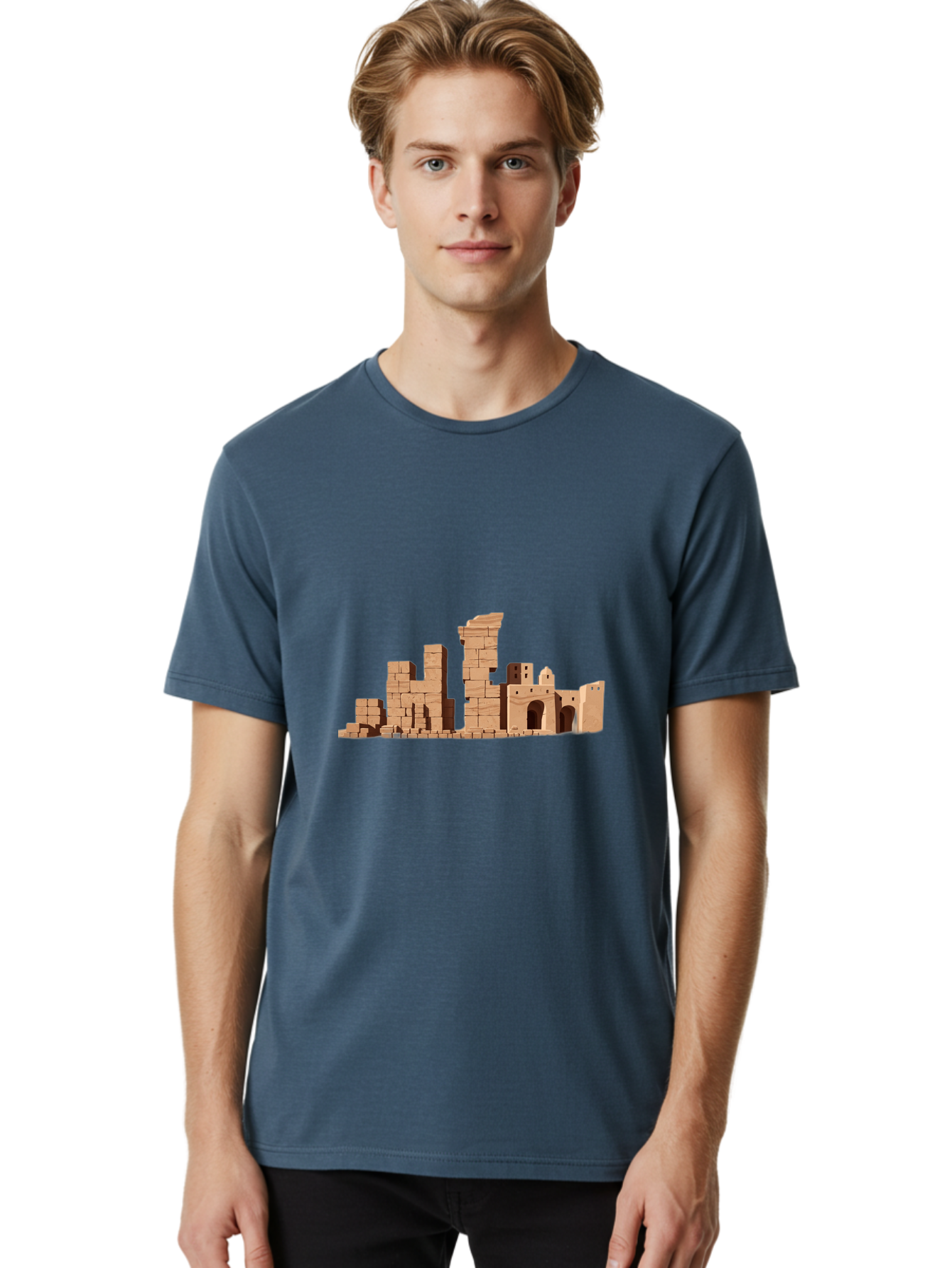 Wooden-Building-Blocks Men'S Graphic Tee, 100% Cotton, Comfortable Casual Summer Wear, Machine Washable, Vintage Camera, Old Camera, Antique Camera, Black Camera, Classic Photography, Photography Equipment, Nostalgic Device, Film Camera, Bah398 22