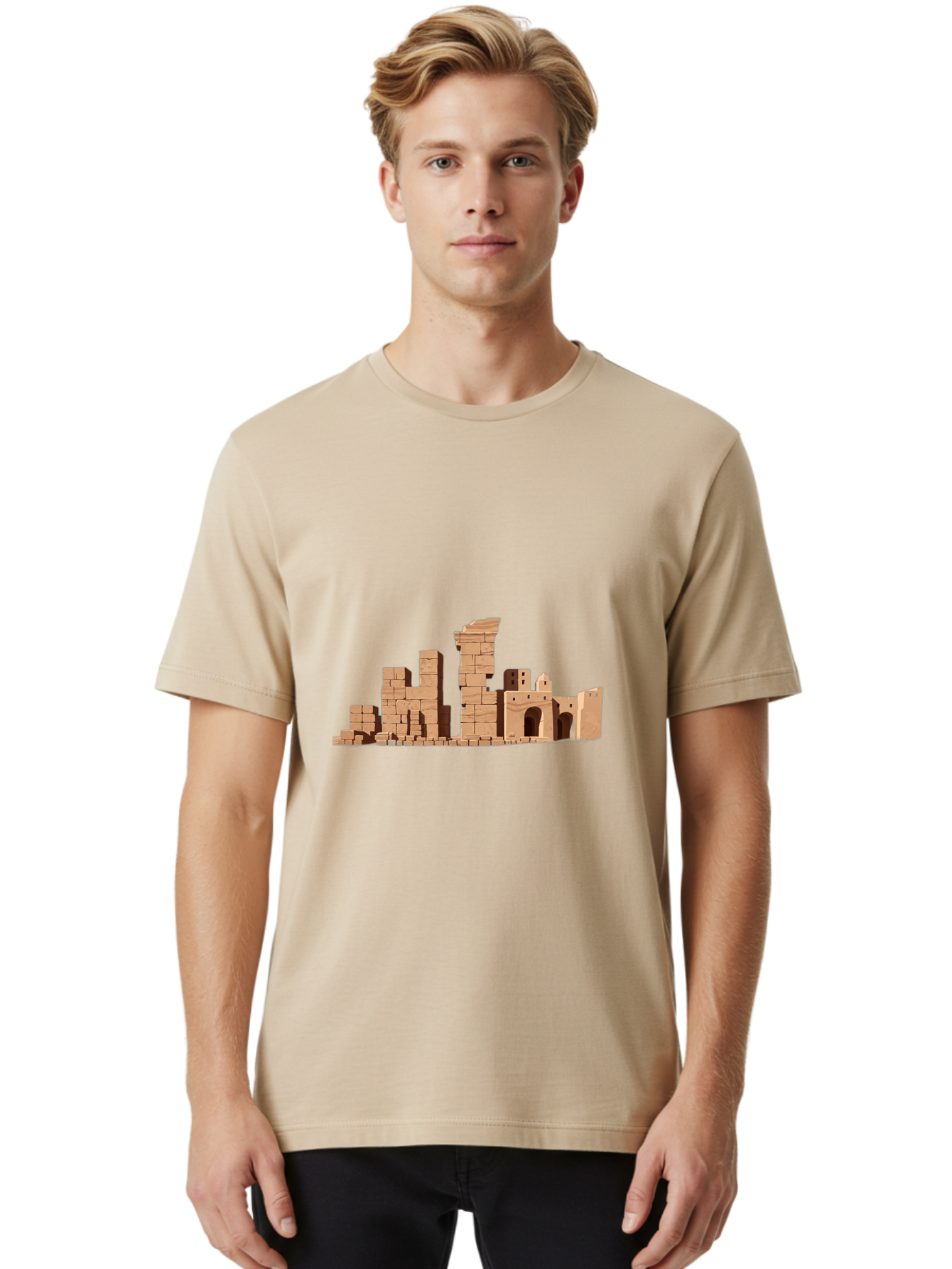 Wooden-Building-Blocks Men'S Graphic Tee, 100% Cotton, Comfortable Casual Summer Wear, Machine Washable, Vintage Camera, Old Camera, Antique Camera, Black Camera, Classic Photography, Photography Equipment, Nostalgic Device, Film Camera, Bah398 16