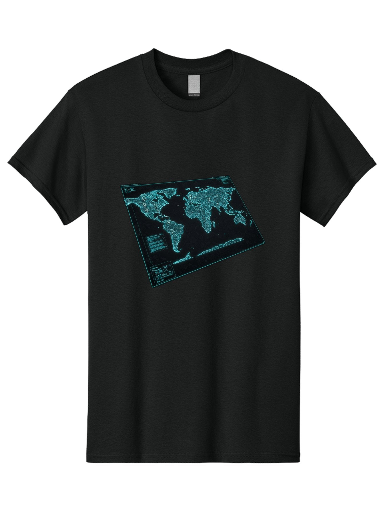World-Map-1 Men'S Graphic Tee, 100% Cotton, Comfortable Casual Summer Wear, Machine Washable, Vintage Camera, Old Camera, Antique Camera, Black Camera, Classic Photography, Photography Equipment, Nostalgic Device, Film Camera, Camera Art Bah402 13