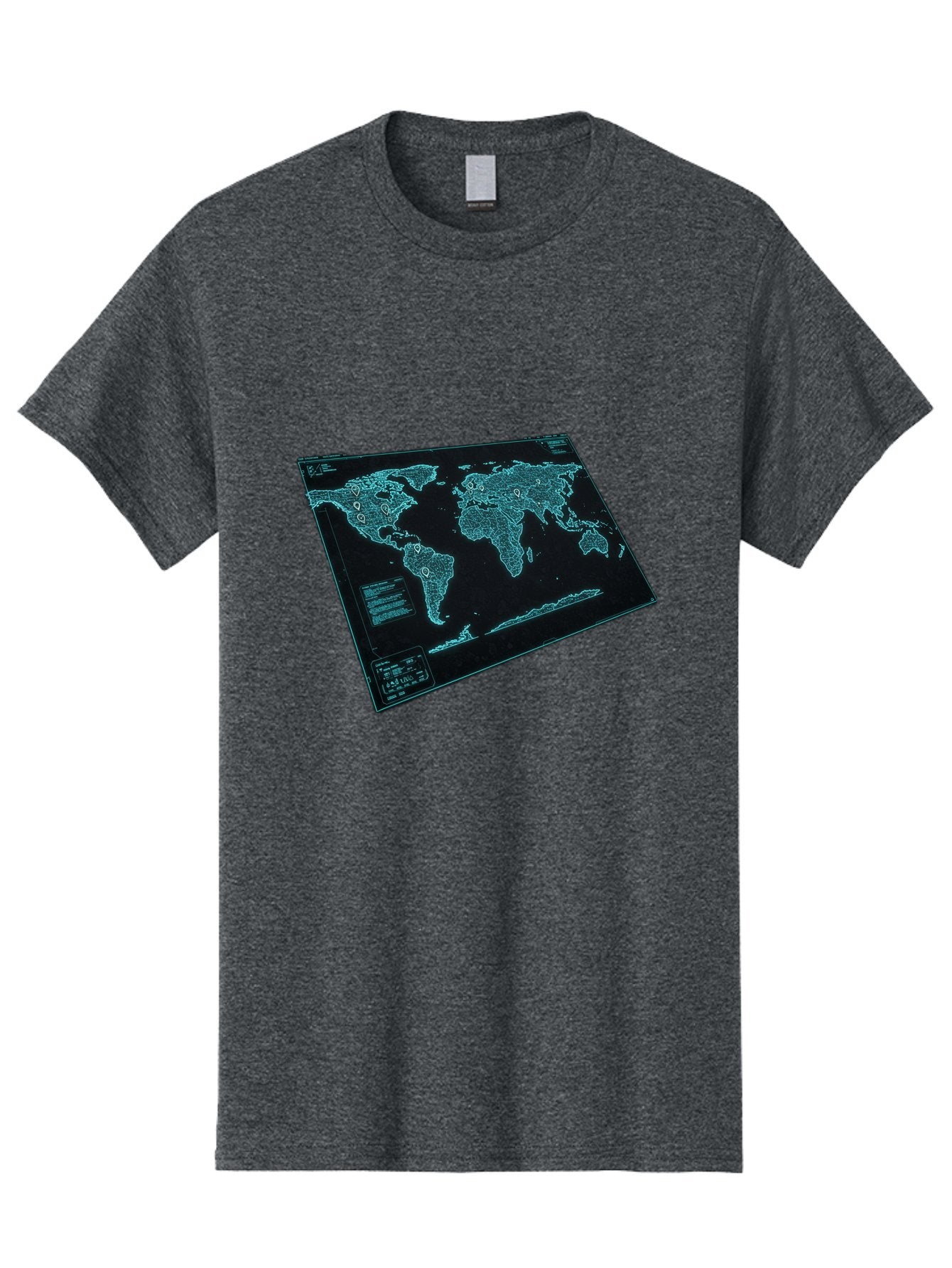 World-Map-1 Men'S Graphic Tee, 100% Cotton, Comfortable Casual Summer Wear, Machine Washable, Vintage Camera, Old Camera, Antique Camera, Black Camera, Classic Photography, Photography Equipment, Nostalgic Device, Film Camera, Camera Art Bah402 7