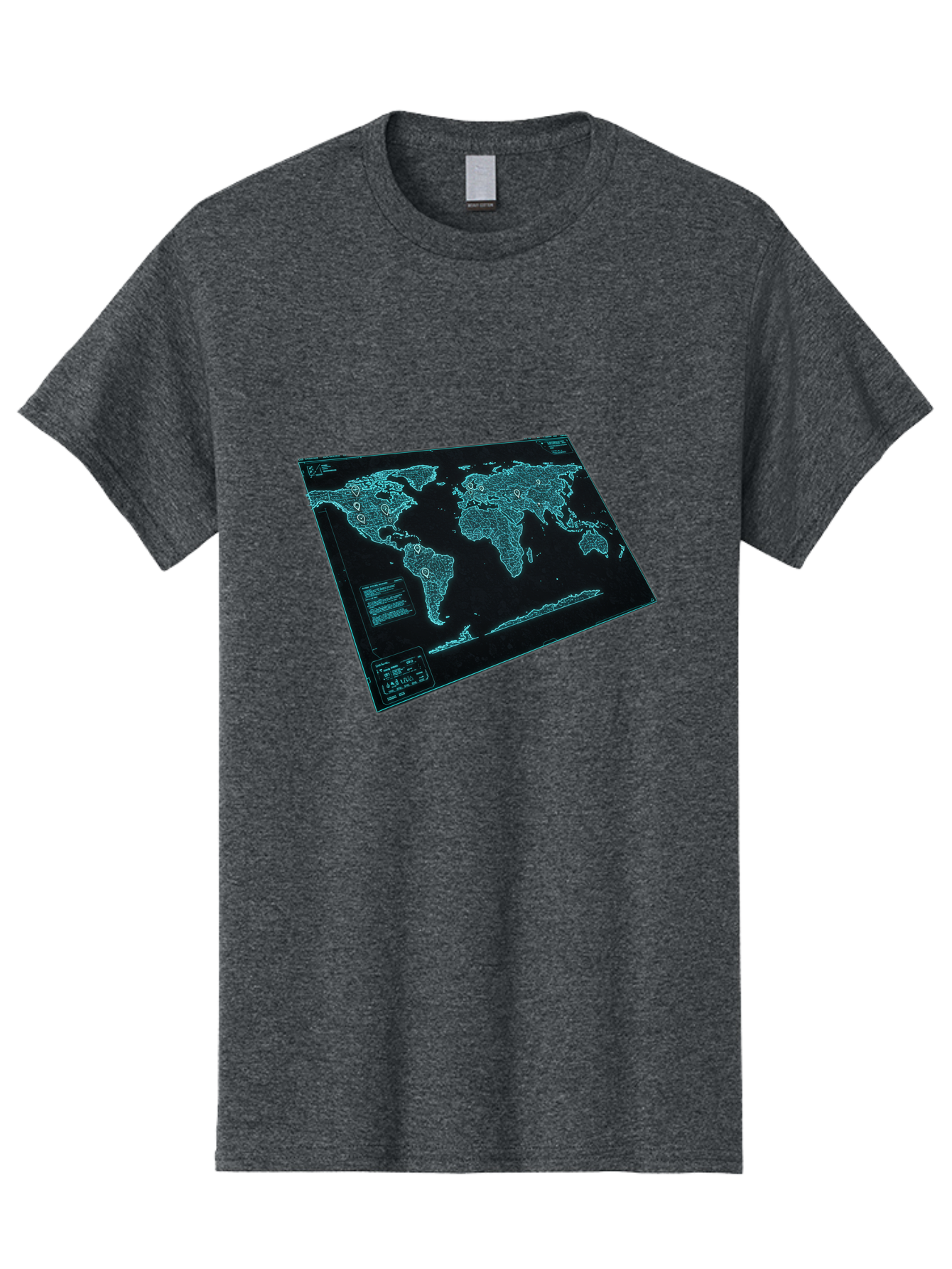 World-Map-1 Men'S Graphic Tee, 100% Cotton, Comfortable Casual Summer Wear, Machine Washable, Vintage Camera, Old Camera, Antique Camera, Black Camera, Classic Photography, Photography Equipment, Nostalgic Device, Film Camera, Camera Art Bah402 13