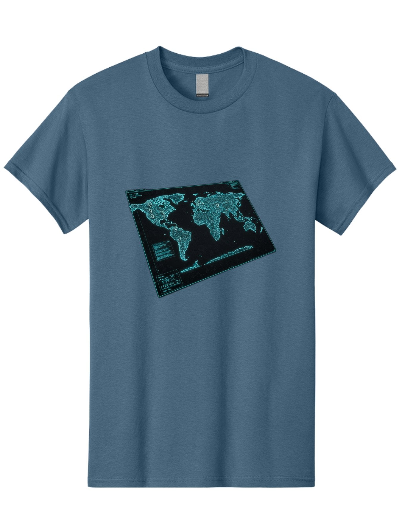 World-Map-1 Men'S Graphic Tee, 100% Cotton, Comfortable Casual Summer Wear, Machine Washable, Vintage Camera, Old Camera, Antique Camera, Black Camera, Classic Photography, Photography Equipment, Nostalgic Device, Film Camera, Camera Art Bah402 15