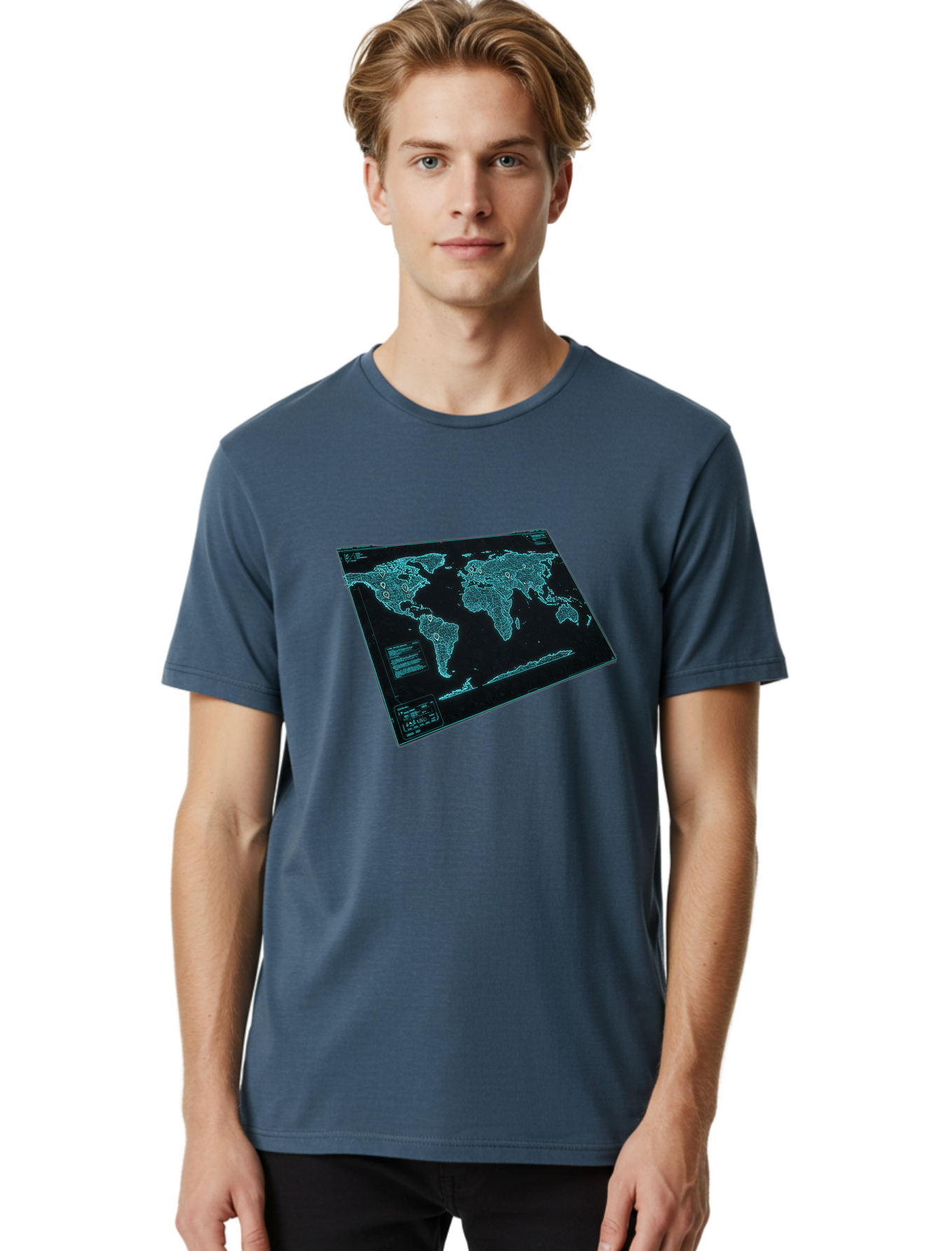 World-Map-1 Men'S Graphic Tee, 100% Cotton, Comfortable Casual Summer Wear, Machine Washable, Vintage Camera, Old Camera, Antique Camera, Black Camera, Classic Photography, Photography Equipment, Nostalgic Device, Film Camera, Camera Art Bah402 16