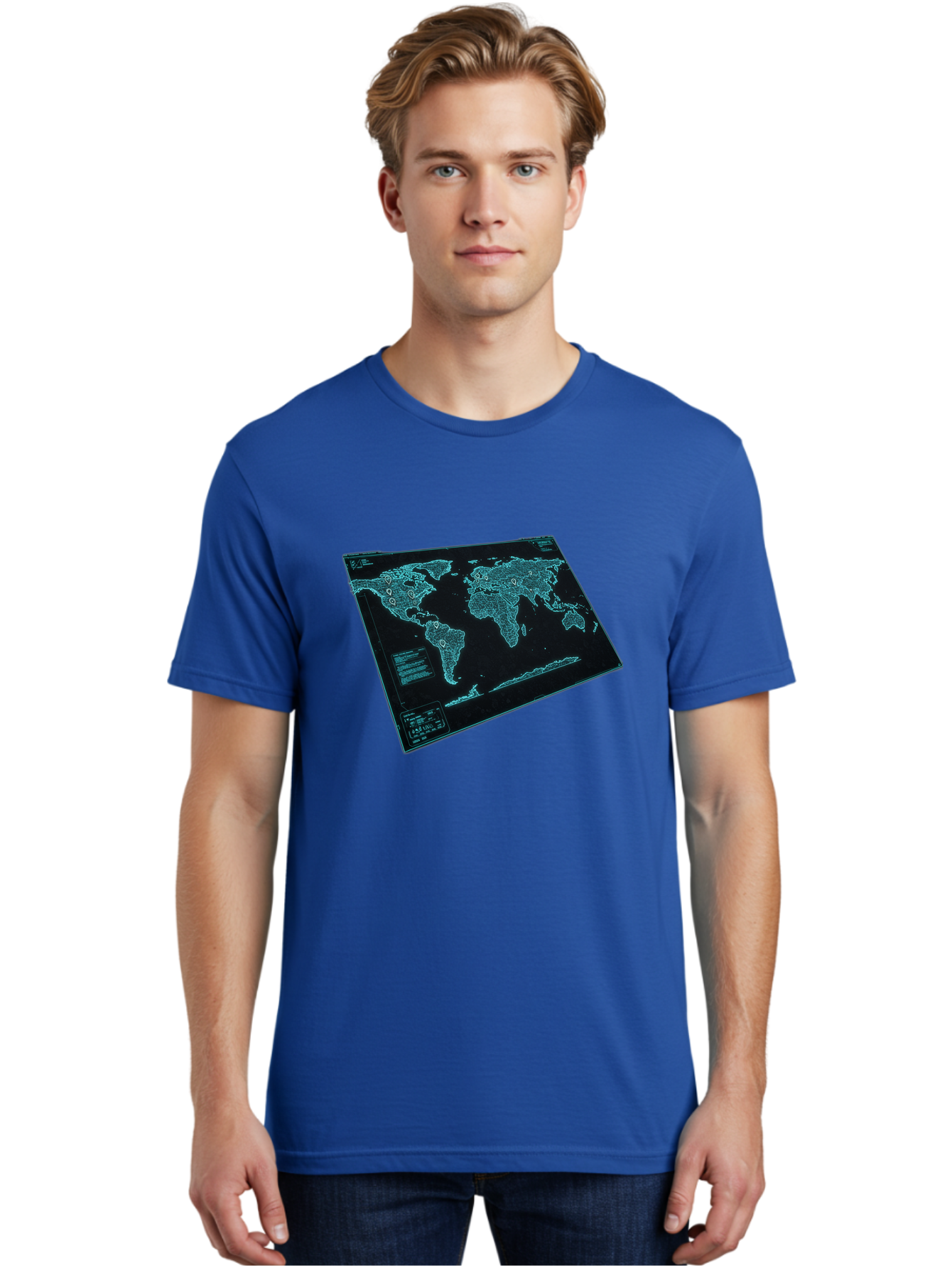World-Map-1 Men'S Graphic Tee, 100% Cotton, Comfortable Casual Summer Wear, Machine Washable, Vintage Camera, Old Camera, Antique Camera, Black Camera, Classic Photography, Photography Equipment, Nostalgic Device, Film Camera, Camera Art Bah402 24