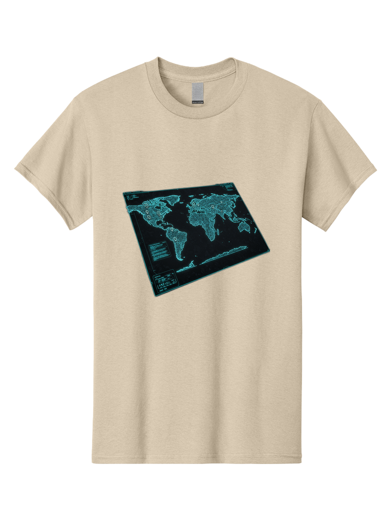 World-Map-1 Men'S Graphic Tee, 100% Cotton, Comfortable Casual Summer Wear, Machine Washable, Vintage Camera, Old Camera, Antique Camera, Black Camera, Classic Photography, Photography Equipment, Nostalgic Device, Film Camera, Camera Art Bah402 3