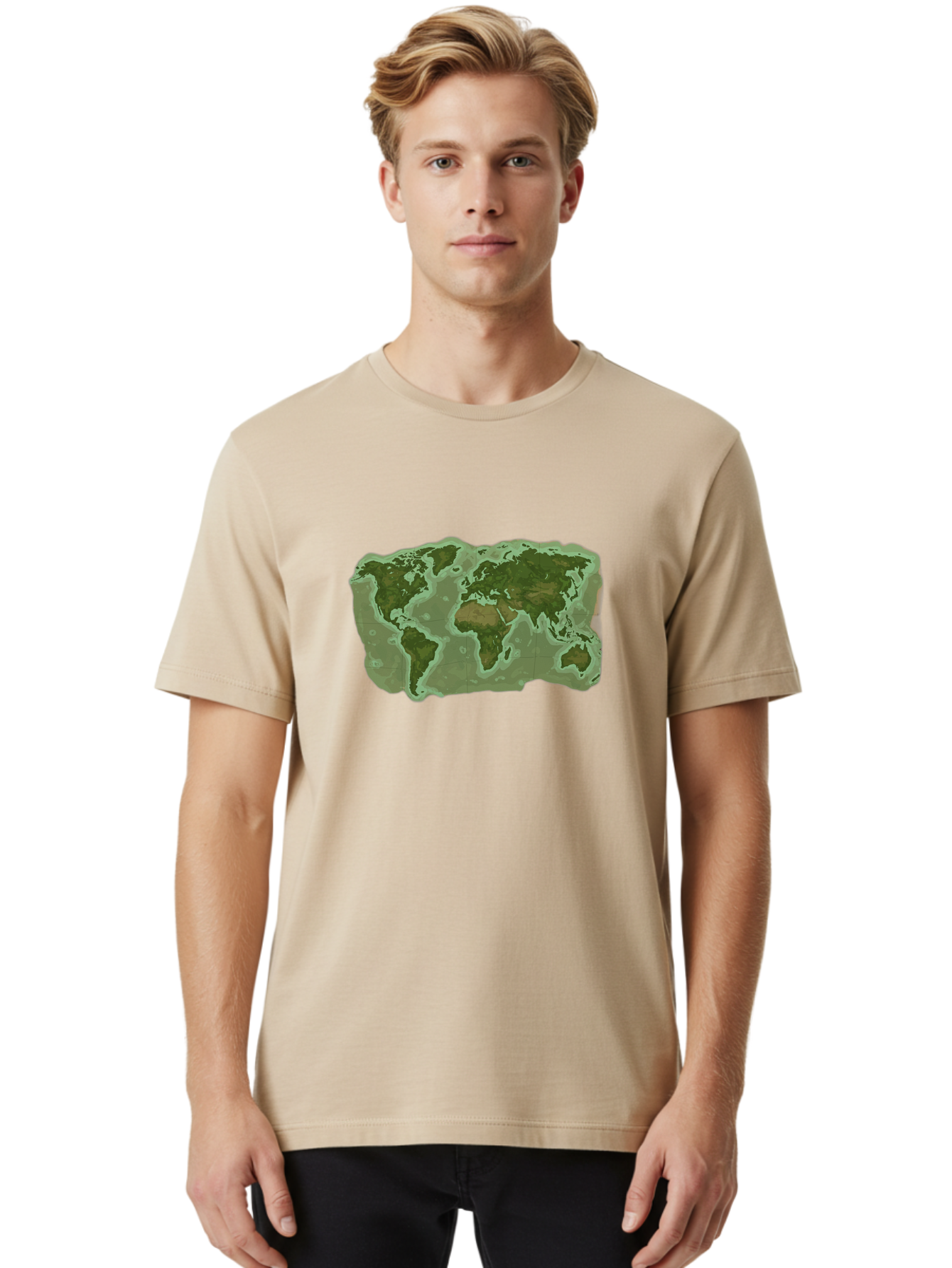 World-Map Men'S Graphic Tee, 100% Cotton, Comfortable Casual Summer Wear, Machine Washable, Vintage Camera, Old Camera, Antique Camera, Black Camera, Classic Photography, Photography Equipment, Nostalgic Device, Film Camera, Camera Art Bah403 25