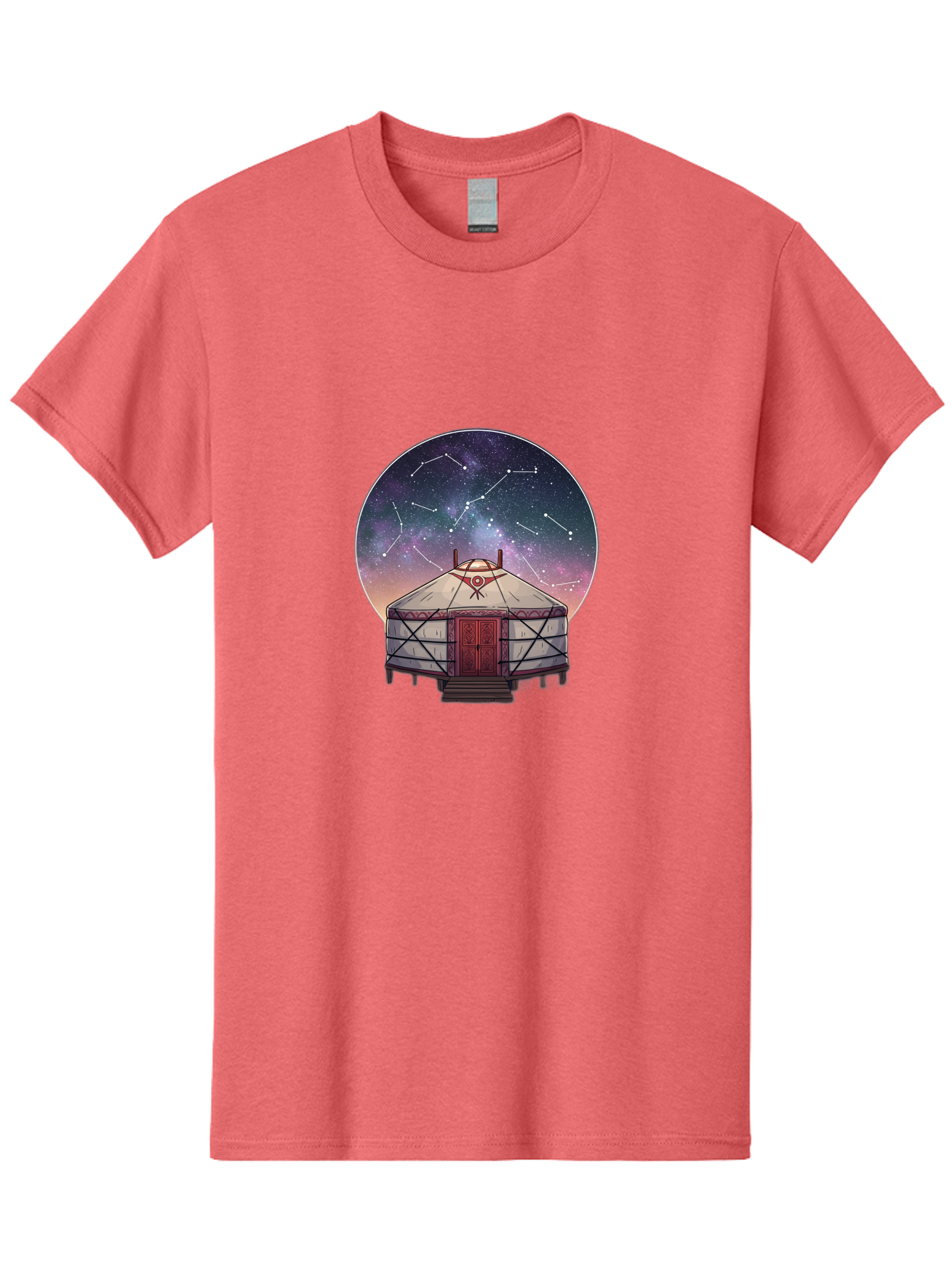 Yurt-Under-Constellations Men'S Graphic Tee, 100% Cotton, Comfortable Casual Summer Wear, Machine Washable, Vintage Camera, Old Camera, Antique Camera, Black Camera, Classic Photography, Photography Equipment, Nostalgic Device, Film Camera, Bah411