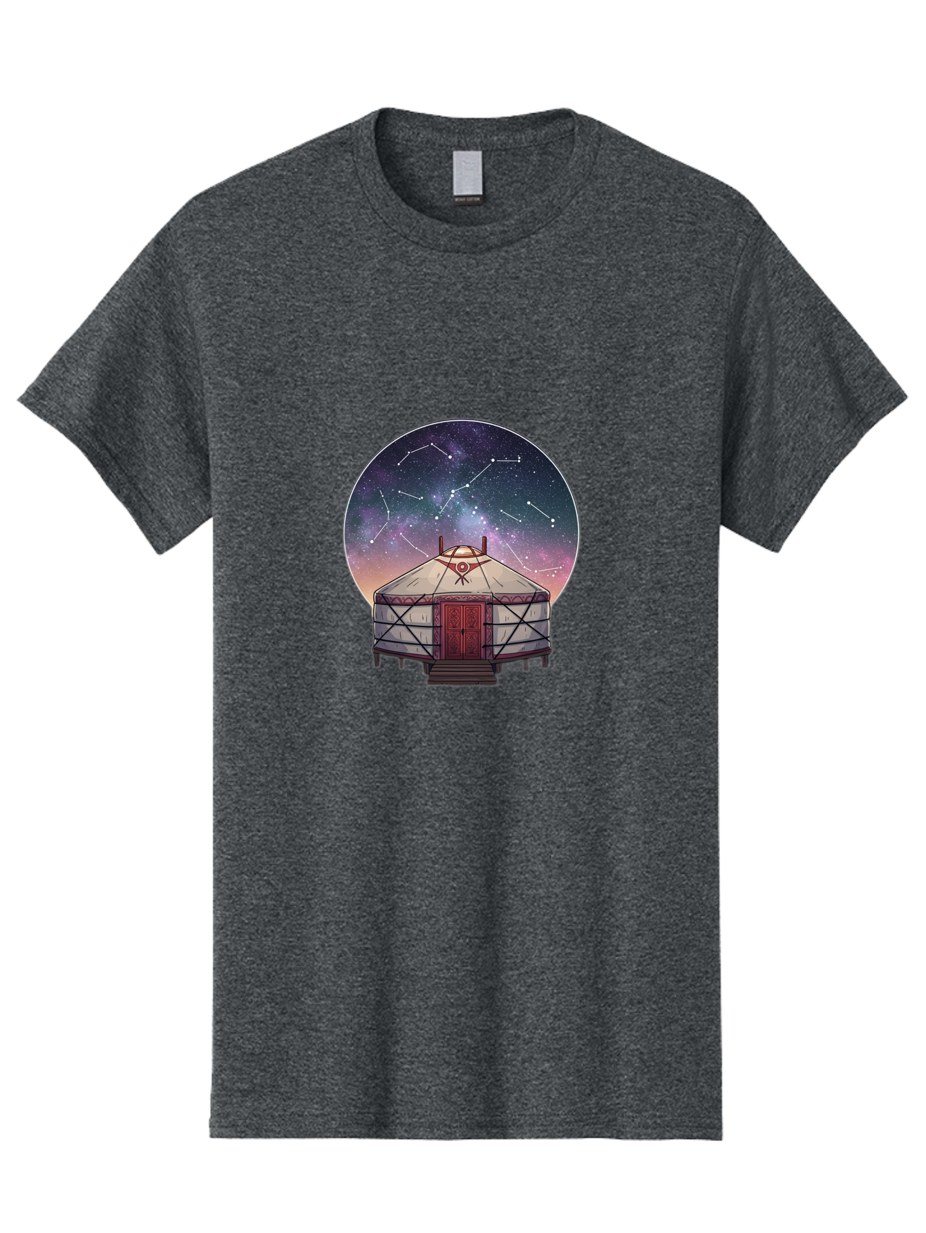 Yurt-Under-Constellations Men'S Graphic Tee, 100% Cotton, Comfortable Casual Summer Wear, Machine Washable, Vintage Camera, Old Camera, Antique Camera, Black Camera, Classic Photography, Photography Equipment, Nostalgic Device, Film Camera, Bah411 6