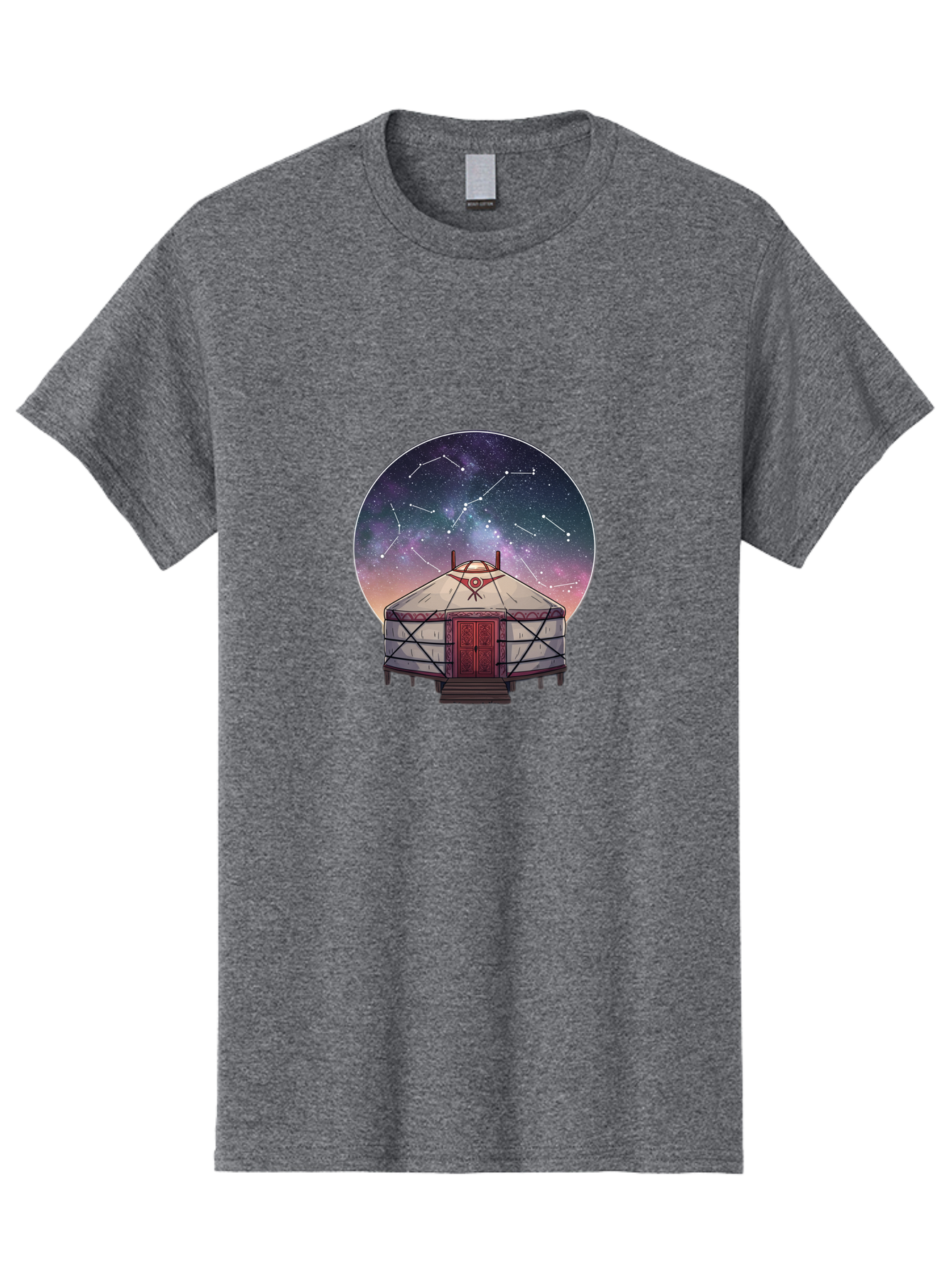 Yurt-Under-Constellations Men'S Graphic Tee, 100% Cotton, Comfortable Casual Summer Wear, Machine Washable, Vintage Camera, Old Camera, Antique Camera, Black Camera, Classic Photography, Photography Equipment, Nostalgic Device, Film Camera, Bah411 13