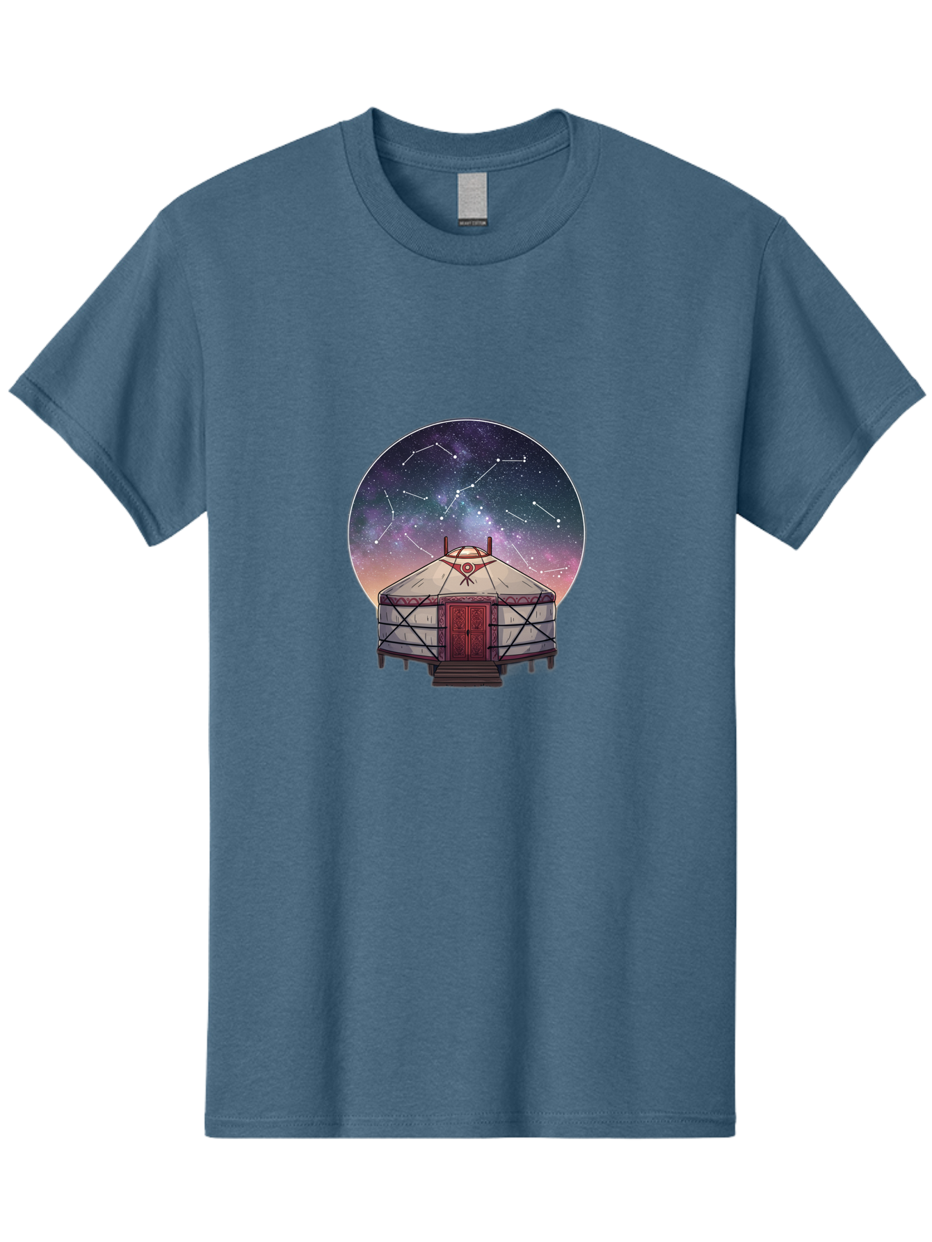Yurt-Under-Constellations Men'S Graphic Tee, 100% Cotton, Comfortable Casual Summer Wear, Machine Washable, Vintage Camera, Old Camera, Antique Camera, Black Camera, Classic Photography, Photography Equipment, Nostalgic Device, Film Camera, Bah411 9