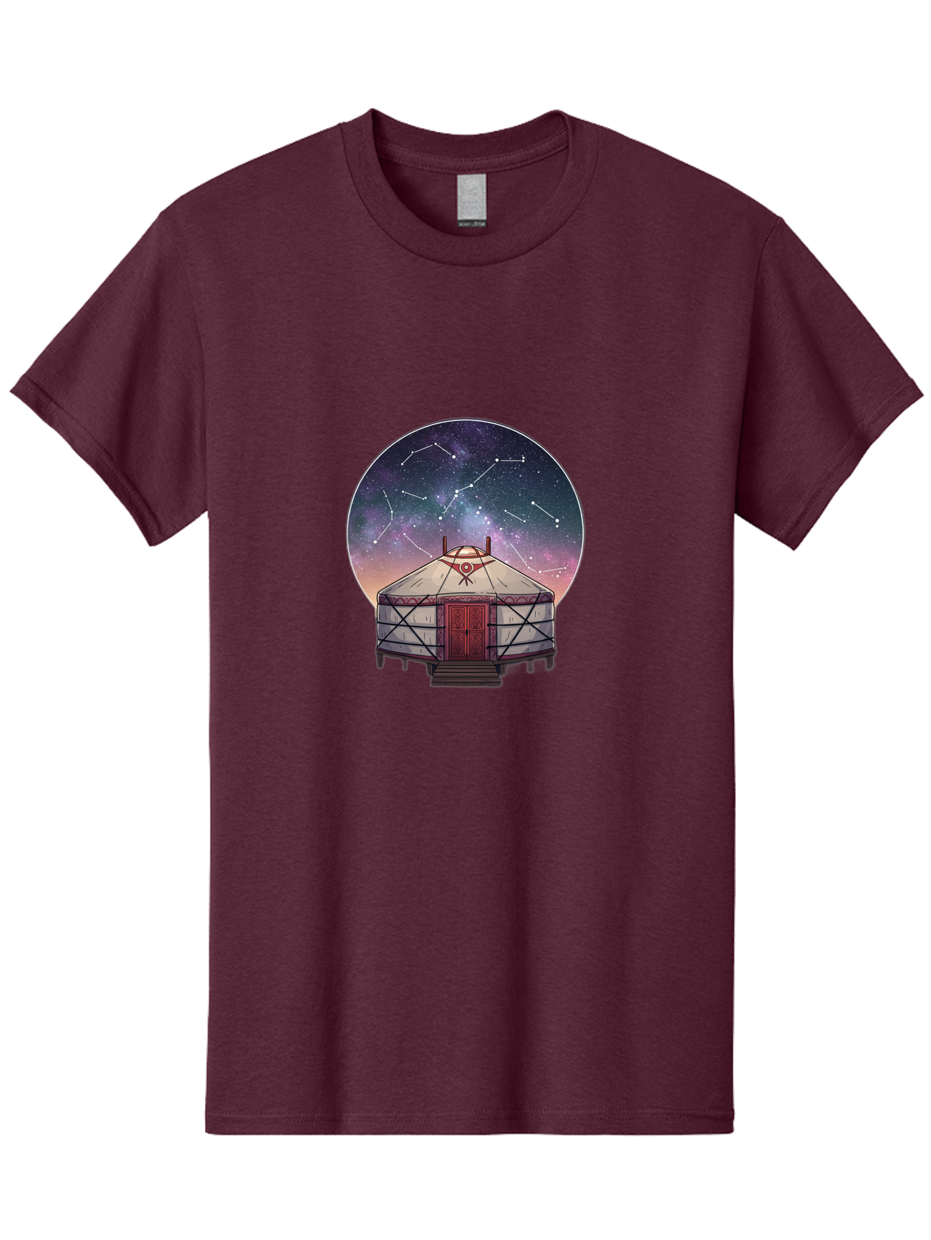 Yurt-Under-Constellations Men'S Graphic Tee, 100% Cotton, Comfortable Casual Summer Wear, Machine Washable, Vintage Camera, Old Camera, Antique Camera, Black Camera, Classic Photography, Photography Equipment, Nostalgic Device, Film Camera, Bah411 15