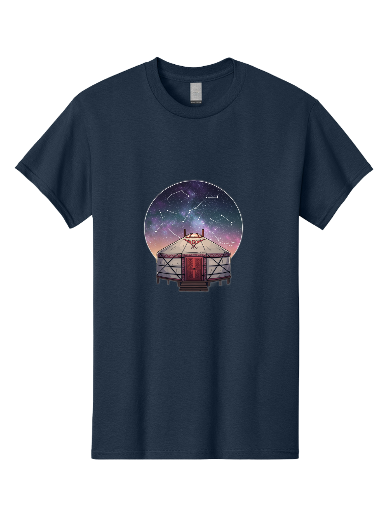 Yurt-Under-Constellations Men'S Graphic Tee, 100% Cotton, Comfortable Casual Summer Wear, Machine Washable, Vintage Camera, Old Camera, Antique Camera, Black Camera, Classic Photography, Photography Equipment, Nostalgic Device, Film Camera, Bah411 8