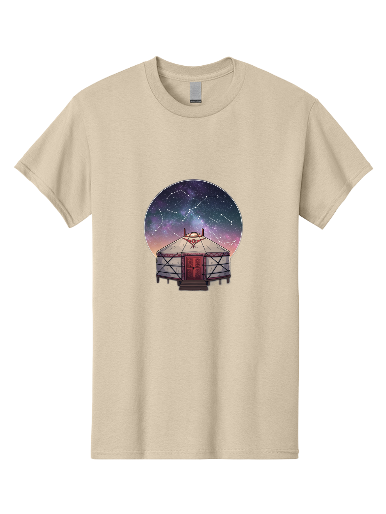 Yurt-Under-Constellations Men'S Graphic Tee, 100% Cotton, Comfortable Casual Summer Wear, Machine Washable, Vintage Camera, Old Camera, Antique Camera, Black Camera, Classic Photography, Photography Equipment, Nostalgic Device, Film Camera, Bah411 10