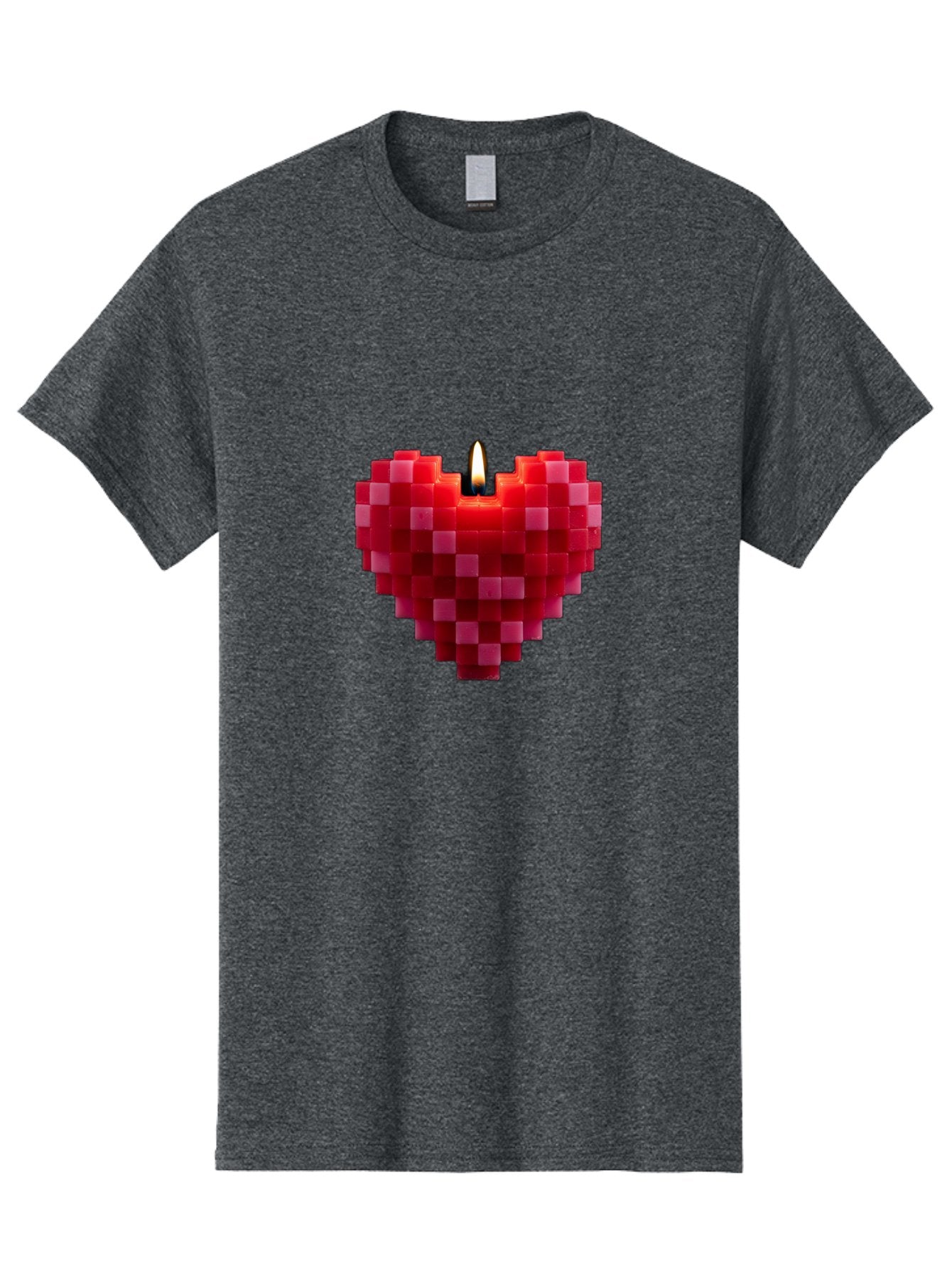 3D-Red-Heart-Candle Men'S Graphic Tee, 100% Cotton, Comfortable Casual Summer Wear, Machine Washable, Vintage Camera, Old Camera, Antique Camera, Black Camera, Classic Photography, Photography Equipment, Nostalgic Device, Film Camera, Bah419 5
