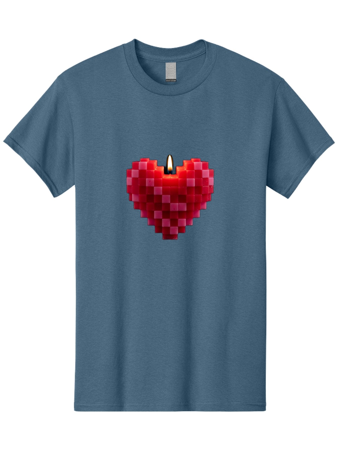 3D-Red-Heart-Candle Men'S Graphic Tee, 100% Cotton, Comfortable Casual Summer Wear, Machine Washable, Vintage Camera, Old Camera, Antique Camera, Black Camera, Classic Photography, Photography Equipment, Nostalgic Device, Film Camera, Bah419