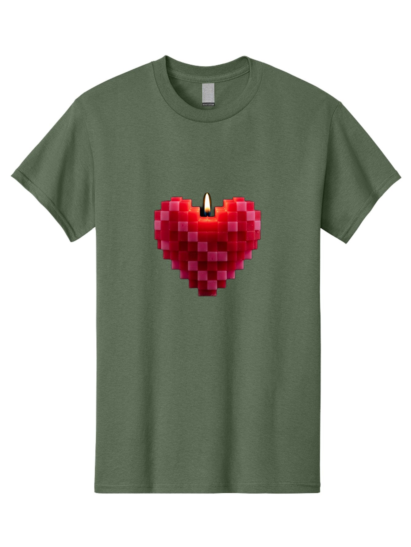3D-Red-Heart-Candle Men'S Graphic Tee, 100% Cotton, Comfortable Casual Summer Wear, Machine Washable, Vintage Camera, Old Camera, Antique Camera, Black Camera, Classic Photography, Photography Equipment, Nostalgic Device, Film Camera, Bah419 8