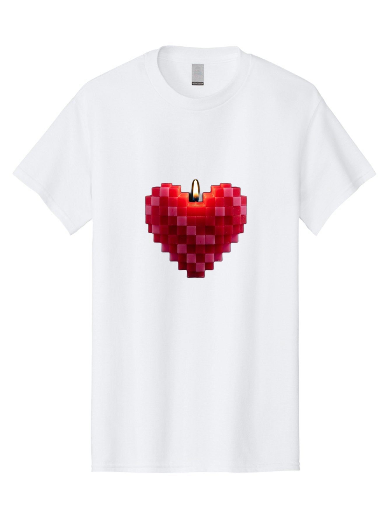 3D-Red-Heart-Candle Men'S Graphic Tee, 100% Cotton, Comfortable Casual Summer Wear, Machine Washable, Vintage Camera, Old Camera, Antique Camera, Black Camera, Classic Photography, Photography Equipment, Nostalgic Device, Film Camera, Bah419 3