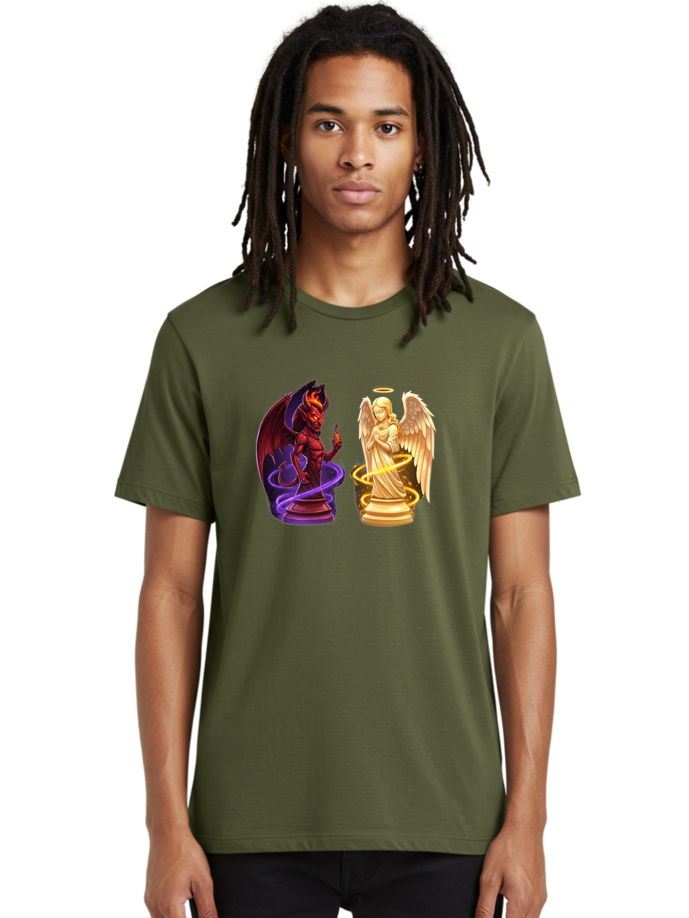 Angel-And-Demon Men'S Graphic Tee, 100% Cotton, Comfortable Casual Summer Wear, Machine Washable, Vintage Camera, Old Camera, Antique Camera, Black Camera, Classic Photography, Photography Equipment, Nostalgic Device, Film Camera, Camera Art Bah423 28