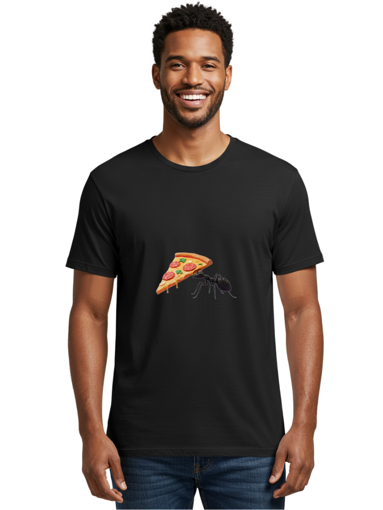 Ant-And-Pizza-Slice Men'S Graphic Tee, 100% Cotton, Comfortable Casual Summer Wear, Machine Washable, Vintage Camera, Old Camera, Antique Camera, Black Camera, Classic Photography, Photography Equipment, Nostalgic Device, Film Camera, Bah436 24