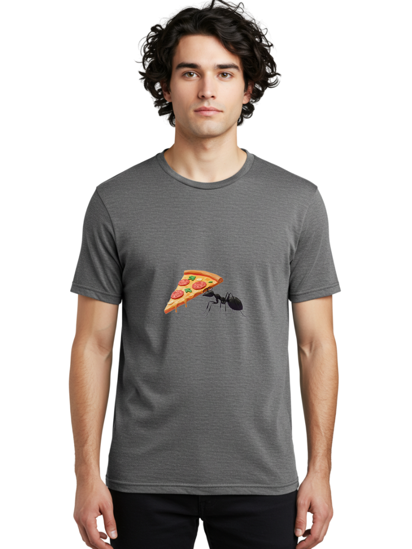 Ant-And-Pizza-Slice Men'S Graphic Tee, 100% Cotton, Comfortable Casual Summer Wear, Machine Washable, Vintage Camera, Old Camera, Antique Camera, Black Camera, Classic Photography, Photography Equipment, Nostalgic Device, Film Camera, Bah436 19