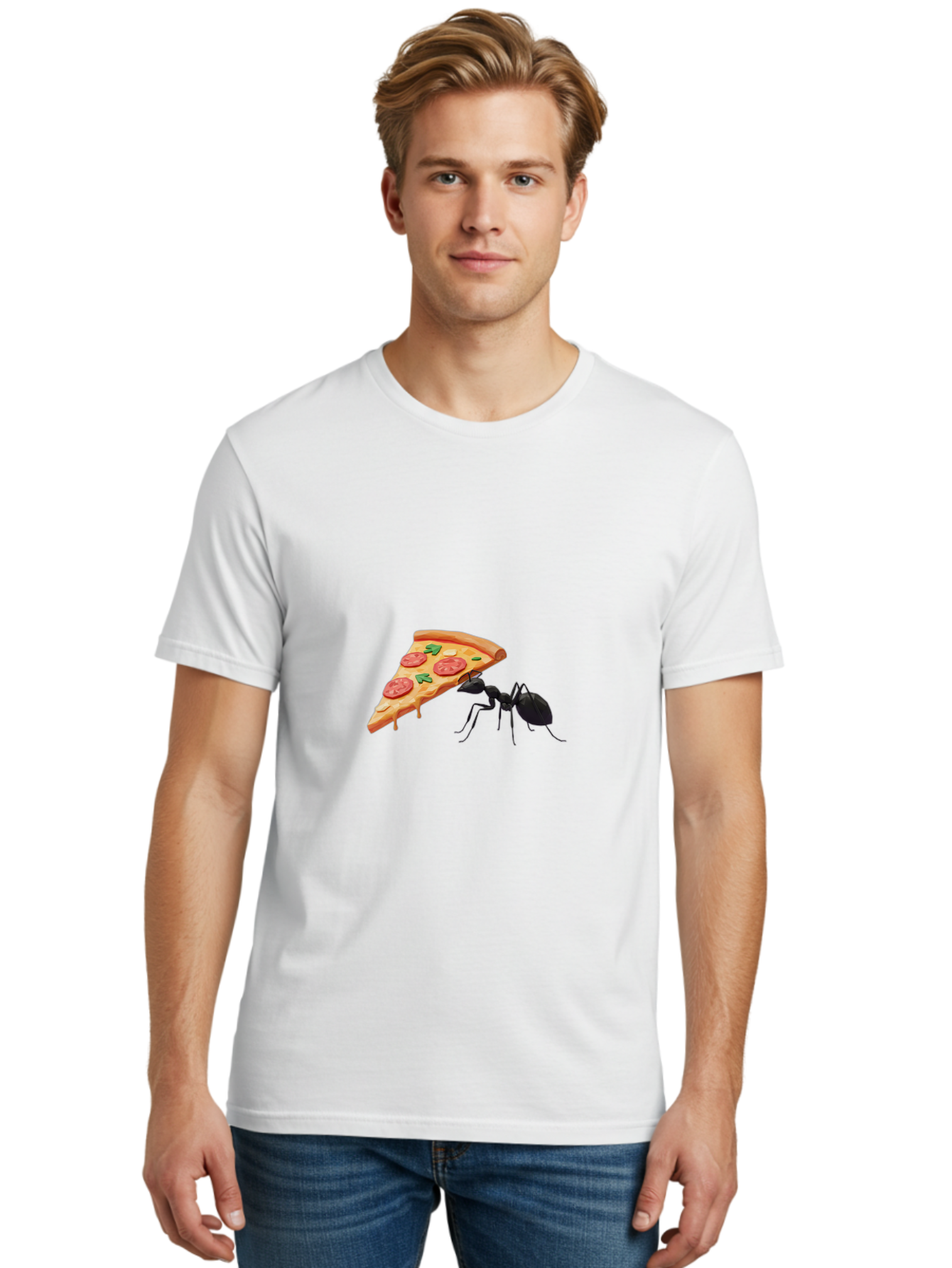 Ant-And-Pizza-Slice Men'S Graphic Tee, 100% Cotton, Comfortable Casual Summer Wear, Machine Washable, Vintage Camera, Old Camera, Antique Camera, Black Camera, Classic Photography, Photography Equipment, Nostalgic Device, Film Camera, Bah436 16