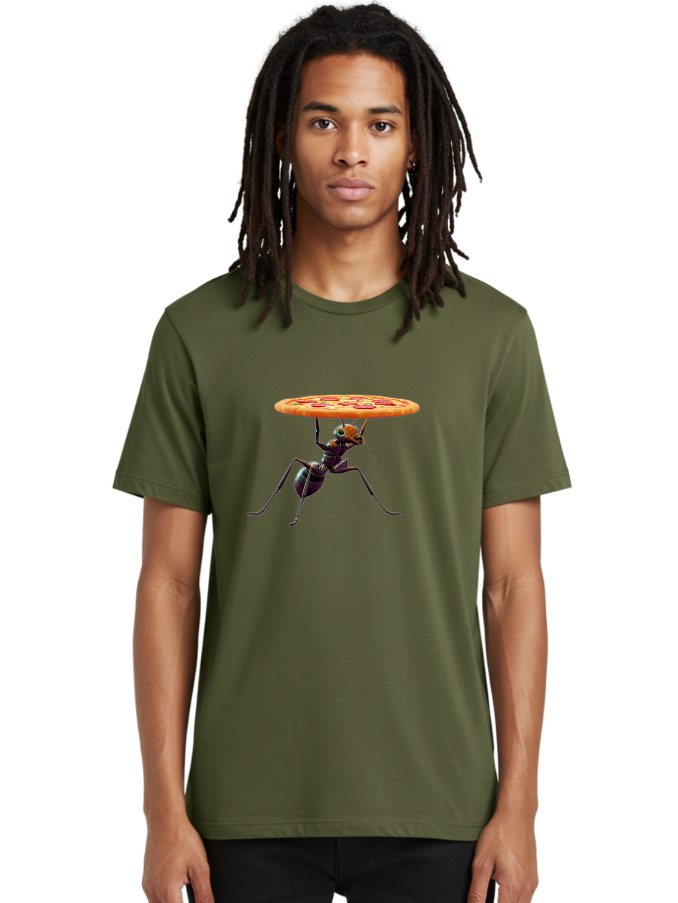 Ant-Carrying-Pizza-1 Men'S Graphic Tee, 100% Cotton, Comfortable Casual Summer Wear, Machine Washable, Vintage Camera, Old Camera, Antique Camera, Black Camera, Classic Photography, Photography Equipment, Nostalgic Device, Film Camera, Bah437 20