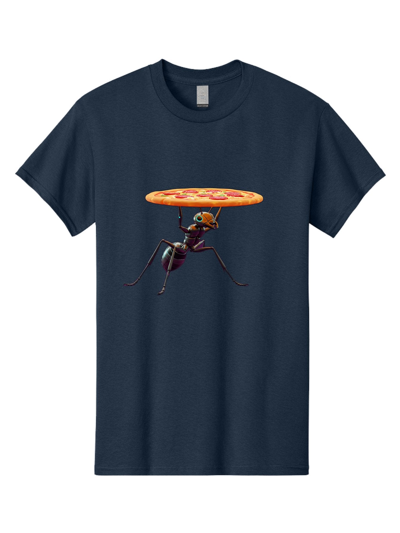 Ant-Carrying-Pizza-1 Men'S Graphic Tee, 100% Cotton, Comfortable Casual Summer Wear, Machine Washable, Vintage Camera, Old Camera, Antique Camera, Black Camera, Classic Photography, Photography Equipment, Nostalgic Device, Film Camera, Bah437 6