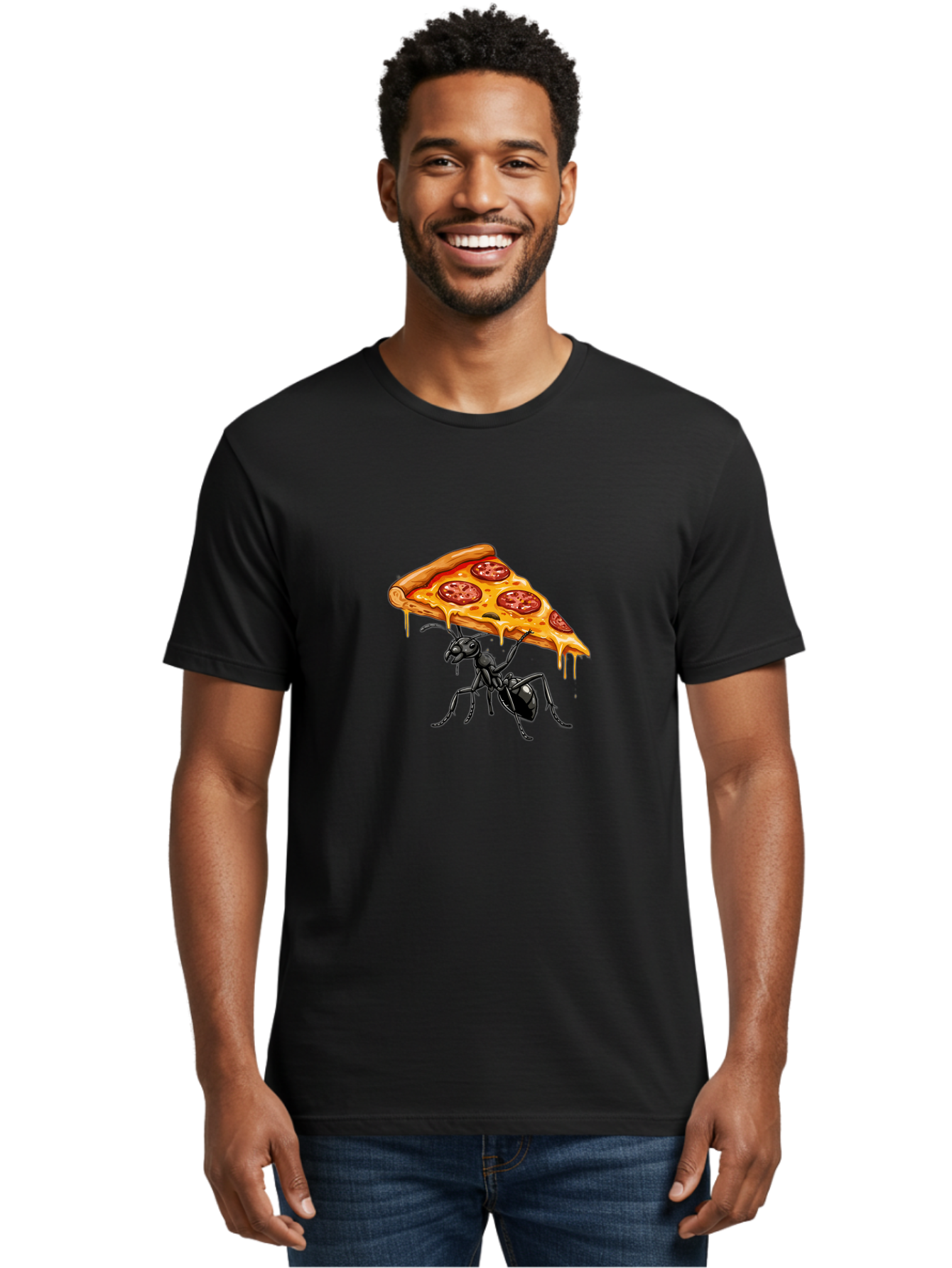 Ant-Carrying-Pizza-Slice-1 Men'S Graphic Tee, 100% Cotton, Comfortable Casual Summer Wear, Machine Washable, Vintage Camera, Old Camera, Antique Camera, Black Camera, Classic Photography, Photography Equipment, Nostalgic Device, Film Camera, Bah438 16