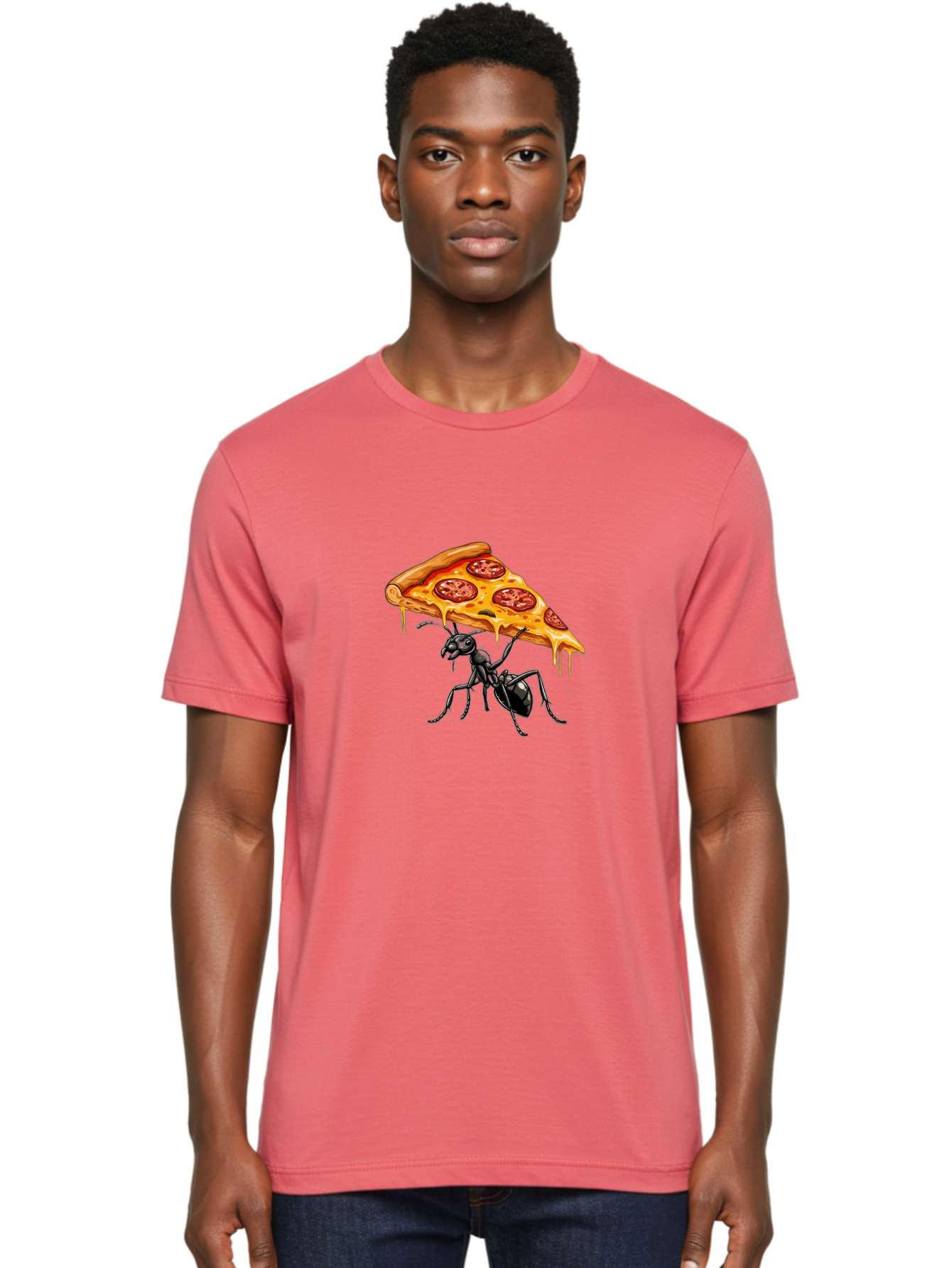 Ant-Carrying-Pizza-Slice-1 Men'S Graphic Tee, 100% Cotton, Comfortable Casual Summer Wear, Machine Washable, Vintage Camera, Old Camera, Antique Camera, Black Camera, Classic Photography, Photography Equipment, Nostalgic Device, Film Camera, Bah438 25