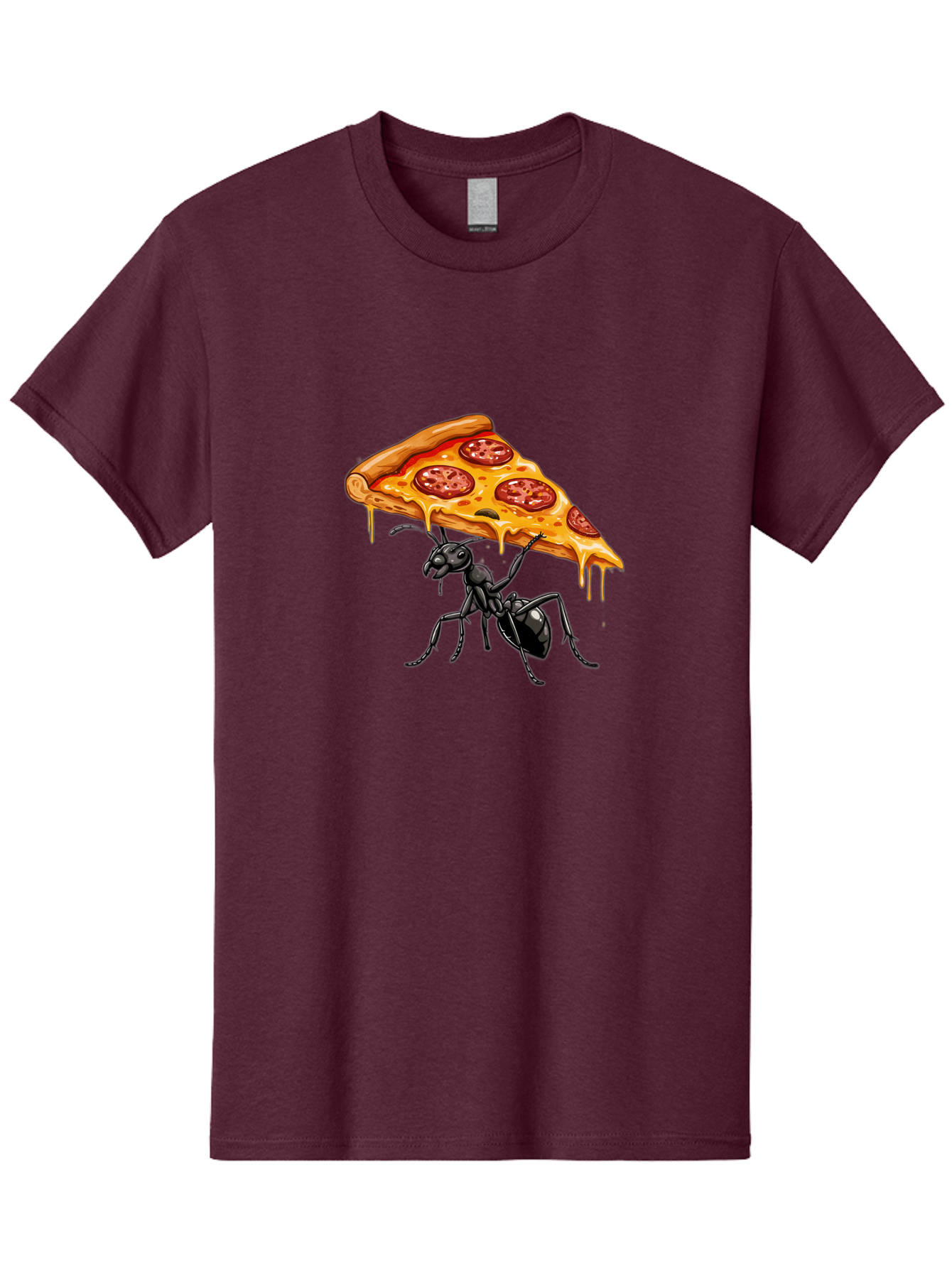 Ant-Carrying-Pizza-Slice-1 Men'S Graphic Tee, 100% Cotton, Comfortable Casual Summer Wear, Machine Washable, Vintage Camera, Old Camera, Antique Camera, Black Camera, Classic Photography, Photography Equipment, Nostalgic Device, Film Camera, Bah438 3