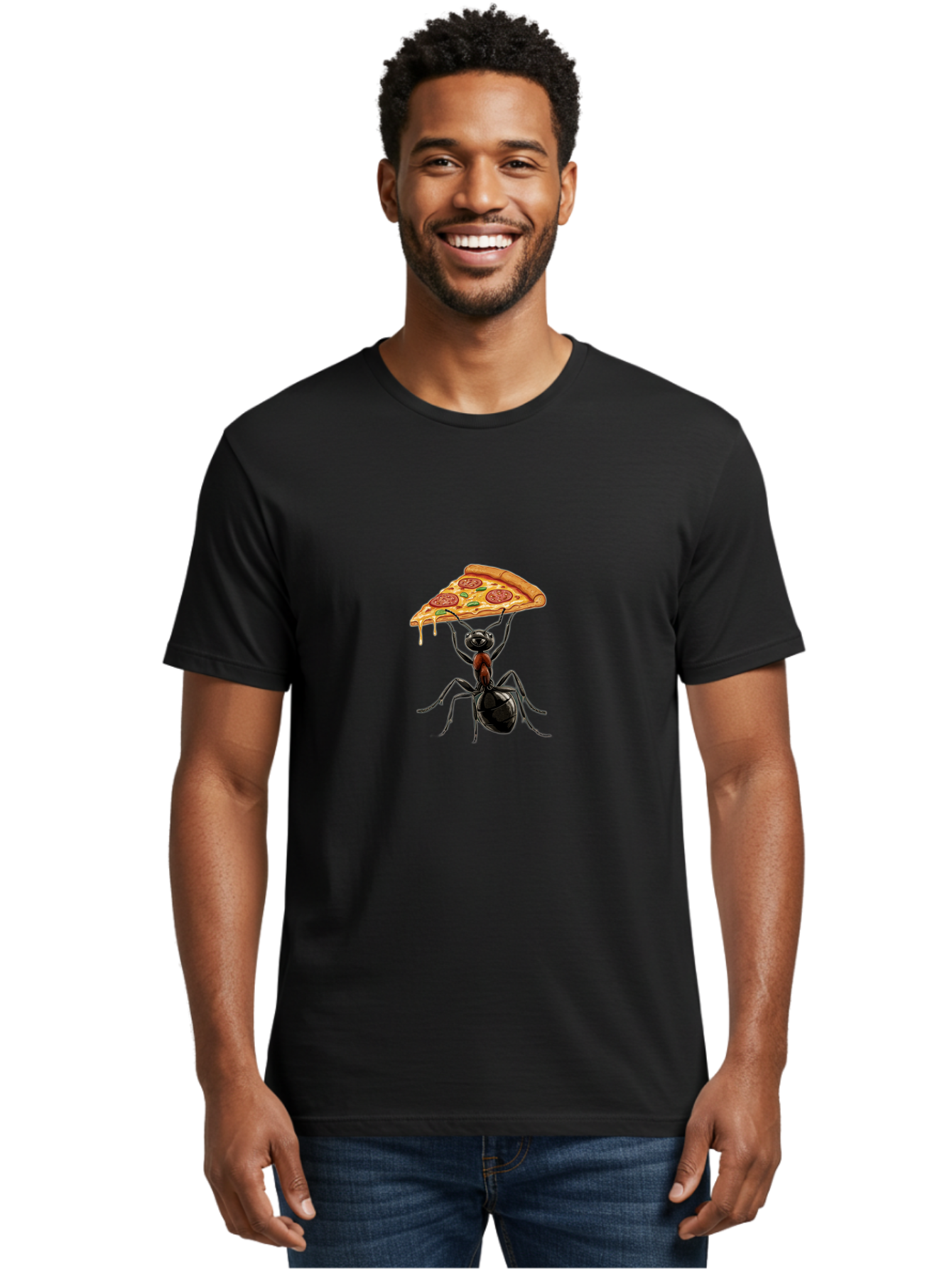 Ant-Carrying-Pizza-Slice-3 Men'S Graphic Tee, 100% Cotton, Comfortable Casual Summer Wear, Machine Washable, Vintage Camera, Old Camera, Antique Camera, Black Camera, Classic Photography, Photography Equipment, Nostalgic Device, Film Camera, Bah440 16