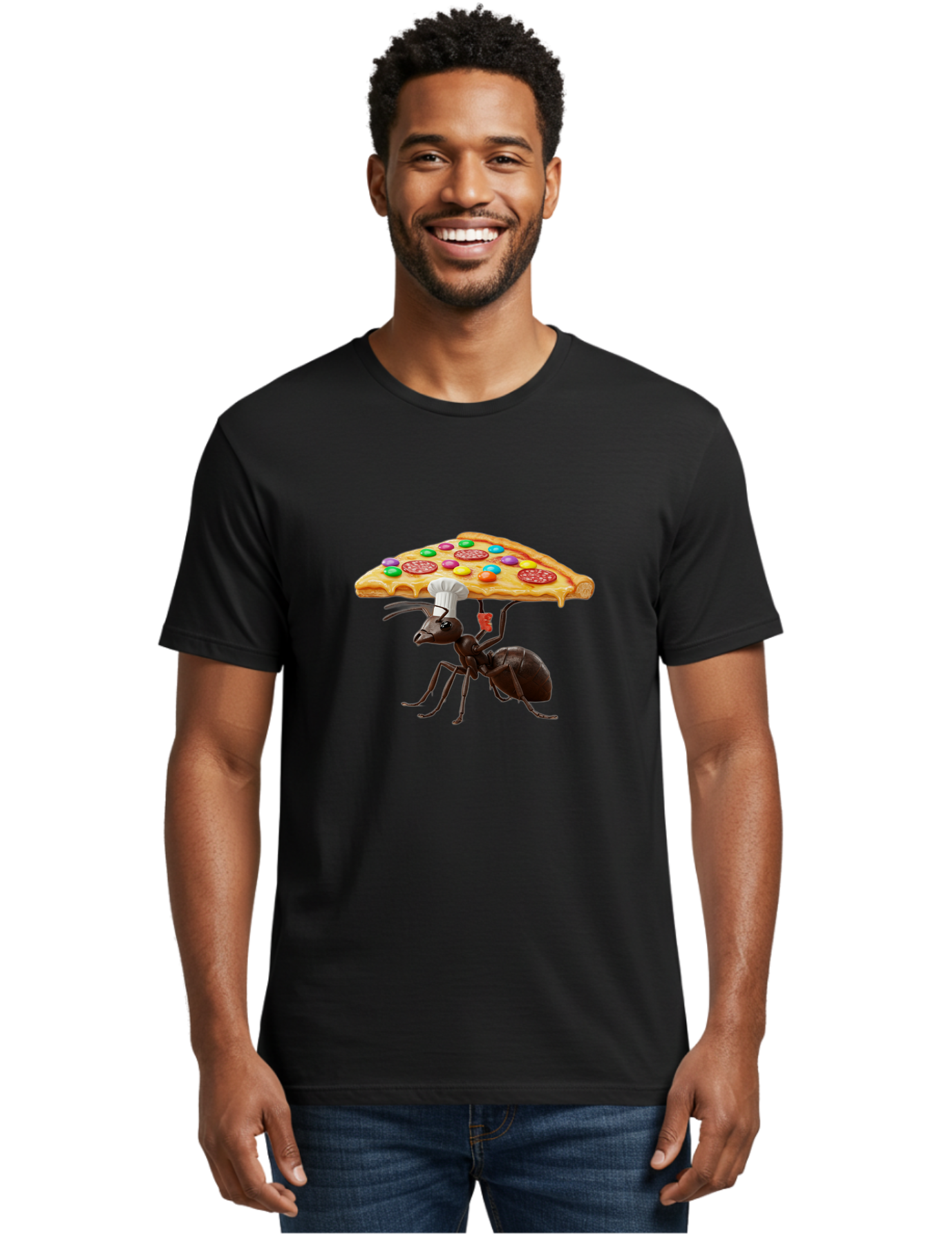 Ant-Chef-Pizza Men'S Graphic Tee, 100% Cotton, Comfortable Casual Summer Wear, Machine Washable, Vintage Camera, Old Camera, Antique Camera, Black Camera, Classic Photography, Photography Equipment, Nostalgic Device, Film Camera, Camera Art Bah443 30