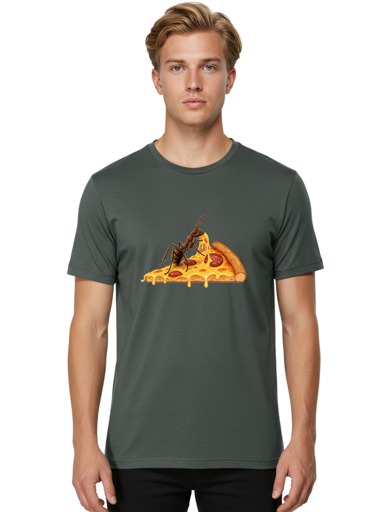 Ant-Eating-Pizza Men'S Graphic Tee, 100% Cotton, Comfortable Casual Summer Wear, Machine Washable, Vintage Camera, Old Camera, Antique Camera, Black Camera, Classic Photography, Photography Equipment, Nostalgic Device, Film Camera, Camera Art Bah444 27