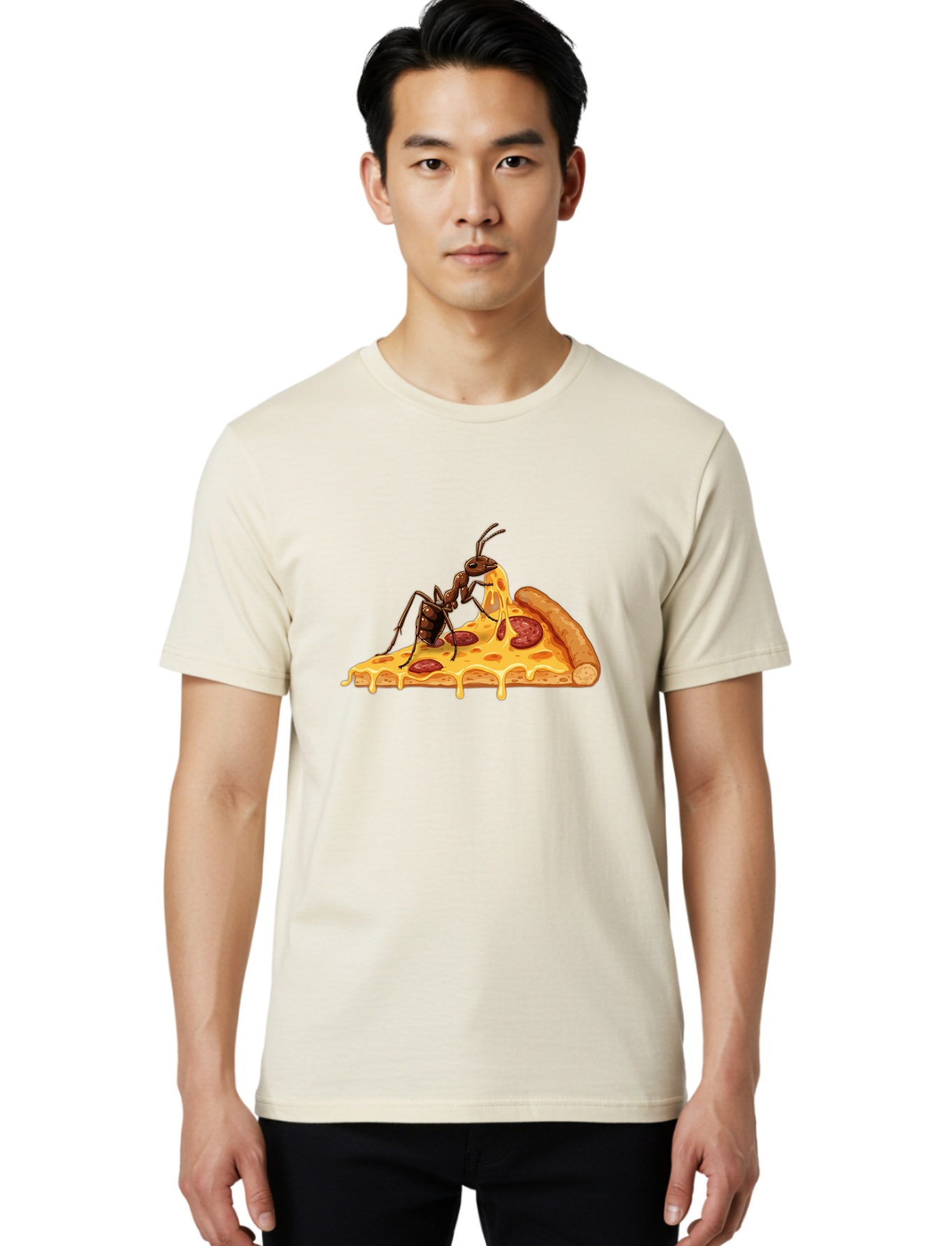 Ant-Eating-Pizza Men'S Graphic Tee, 100% Cotton, Comfortable Casual Summer Wear, Machine Washable, Vintage Camera, Old Camera, Antique Camera, Black Camera, Classic Photography, Photography Equipment, Nostalgic Device, Film Camera, Camera Art Bah444 17