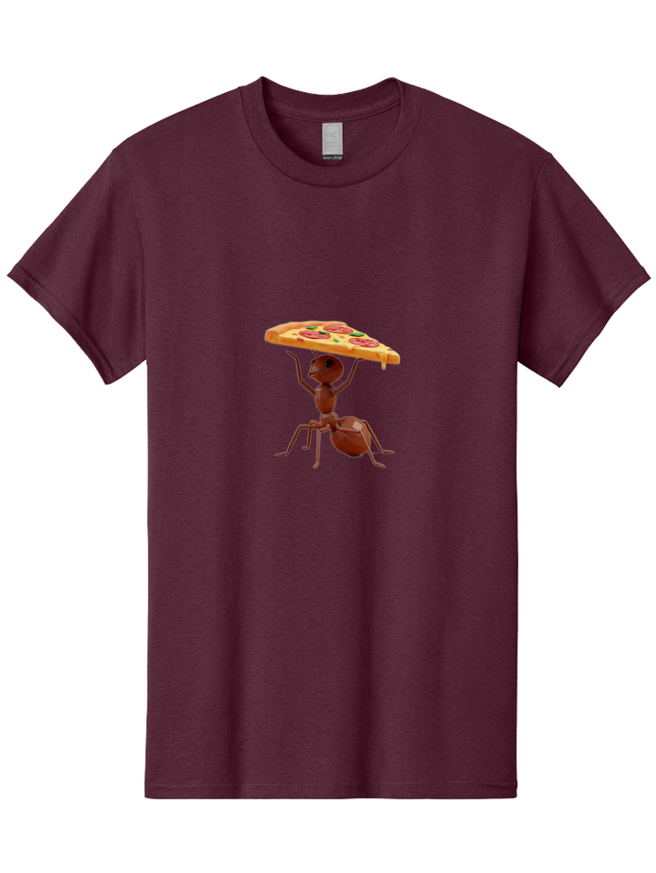 Ant-Holding-Pizza-Slice Men'S Graphic Tee, 100% Cotton, Comfortable Casual Summer Wear, Machine Washable, Vintage Camera, Old Camera, Antique Camera, Black Camera, Classic Photography, Photography Equipment, Nostalgic Device, Film Camera, Bah445 5