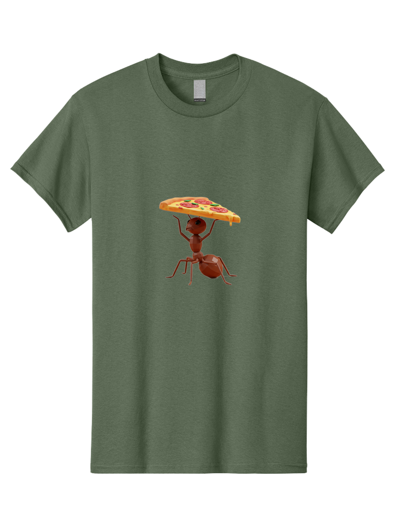Ant-Holding-Pizza-Slice Men'S Graphic Tee, 100% Cotton, Comfortable Casual Summer Wear, Machine Washable, Vintage Camera, Old Camera, Antique Camera, Black Camera, Classic Photography, Photography Equipment, Nostalgic Device, Film Camera, Bah445 3