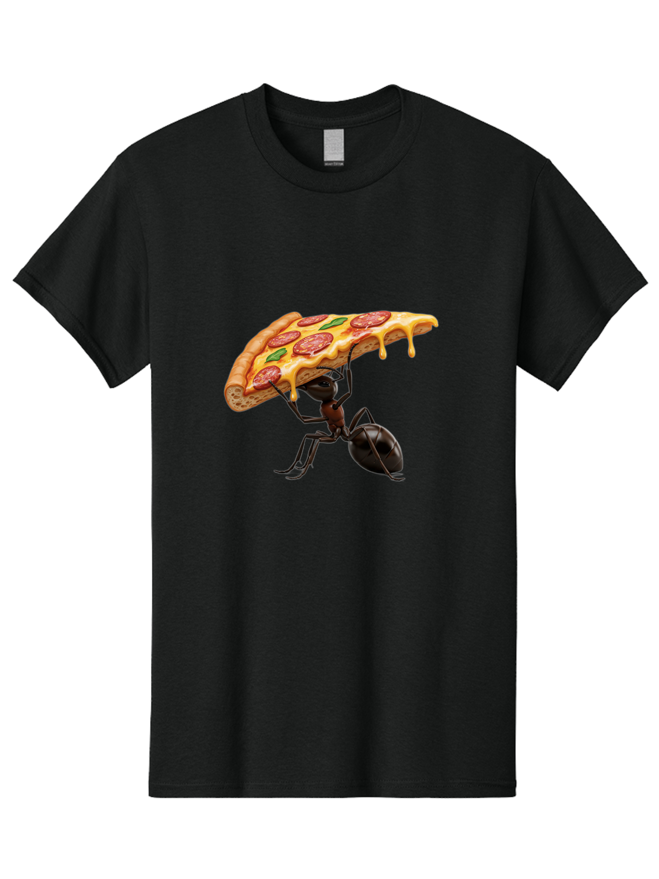 Ant-Holding-Pizza Men'S Graphic Tee, 100% Cotton, Comfortable Casual Summer Wear, Machine Washable, Vintage Camera, Old Camera, Antique Camera, Black Camera, Classic Photography, Photography Equipment, Nostalgic Device, Film Camera, Camera Art Bah446 8