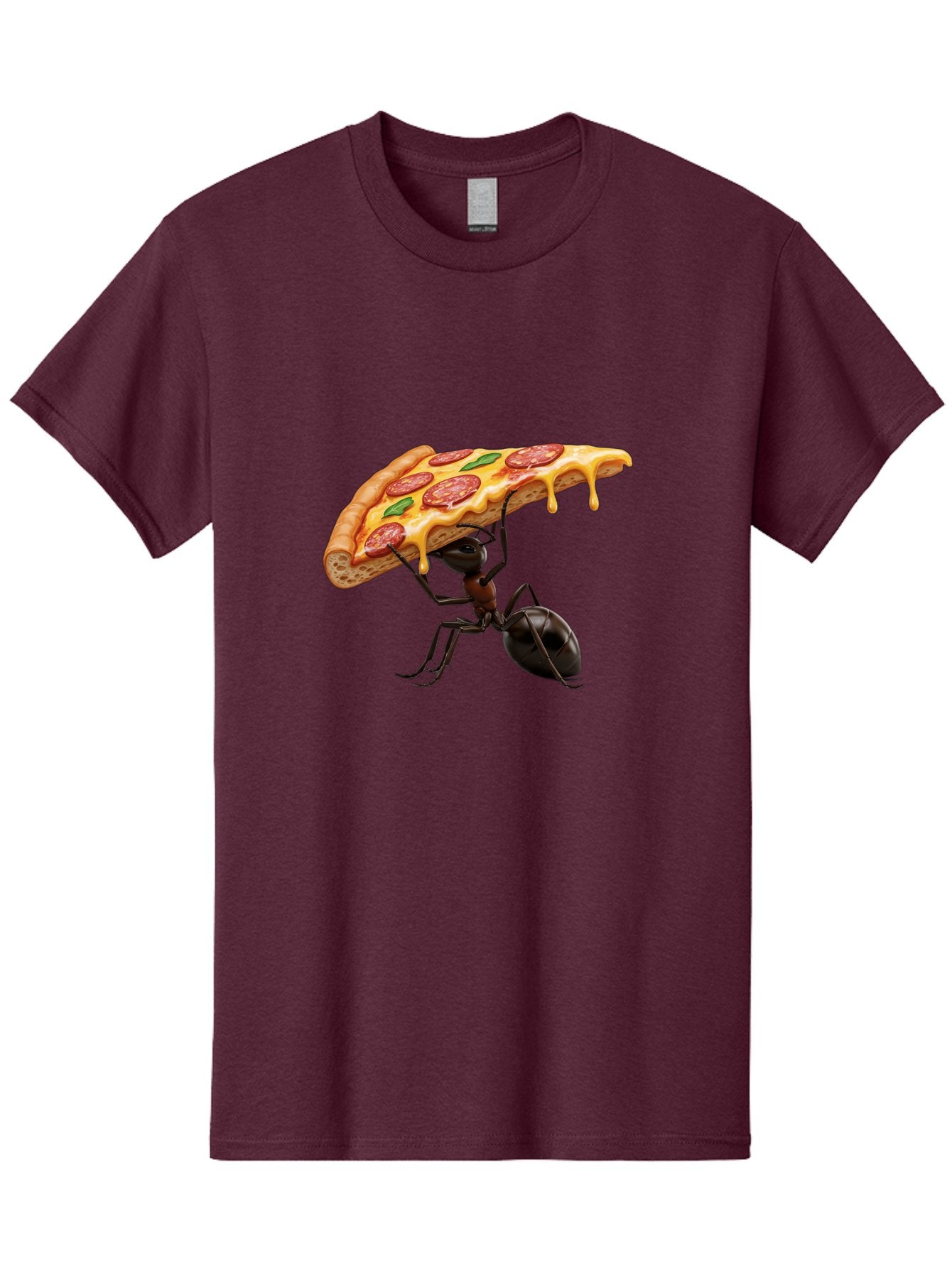 Ant-Holding-Pizza Men'S Graphic Tee, 100% Cotton, Comfortable Casual Summer Wear, Machine Washable, Vintage Camera, Old Camera, Antique Camera, Black Camera, Classic Photography, Photography Equipment, Nostalgic Device, Film Camera, Camera Art Bah446 15