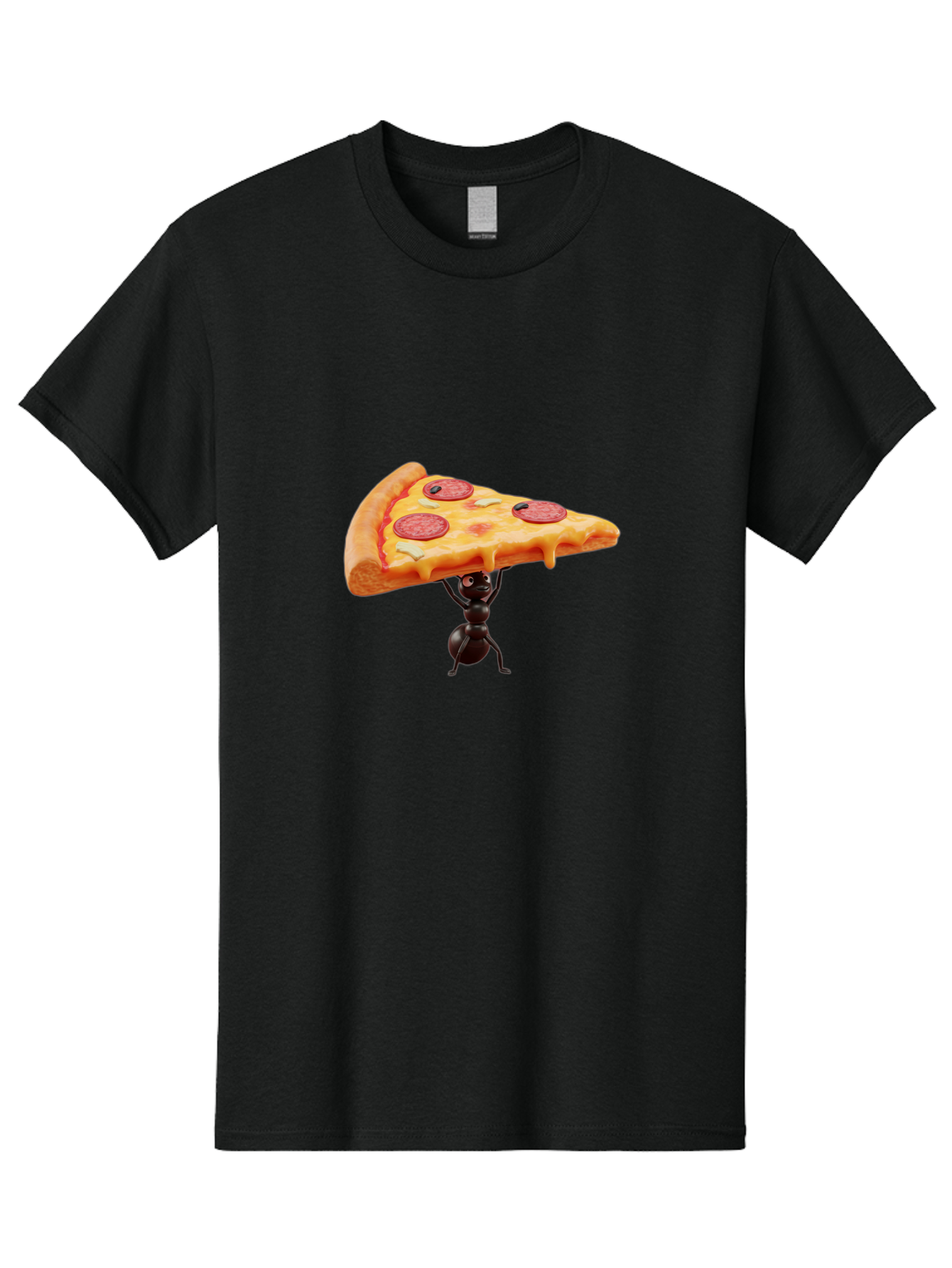 Ant-Lifting-Pizza-Slice Men'S Graphic Tee, 100% Cotton, Comfortable Casual Summer Wear, Machine Washable, Vintage Camera, Old Camera, Antique Camera, Black Camera, Classic Photography, Photography Equipment, Nostalgic Device, Film Camera, Bah447 4